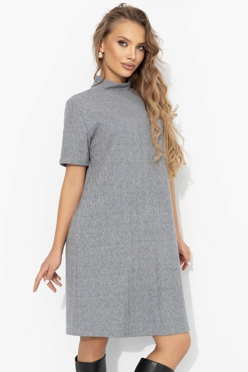 Платье вязаное серого цвета Charutti(фото5)