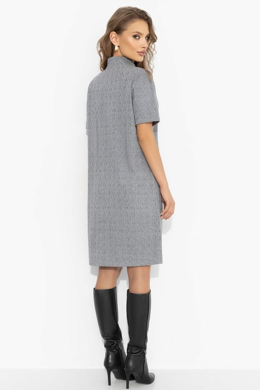 Платье вязаное серого цвета Charutti(фото6)