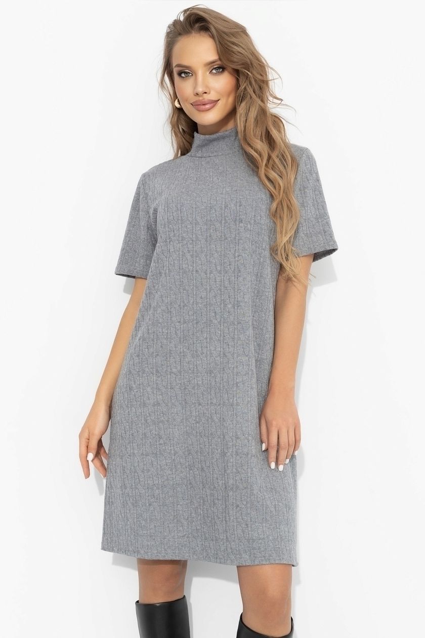Платье вязаное серого цвета Charutti(фото3)