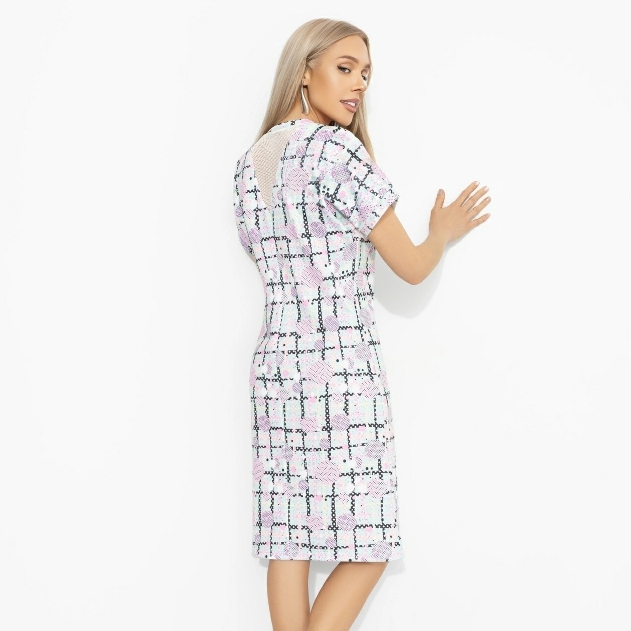 Платье прямого кроя с принтом Charutti(фото5)