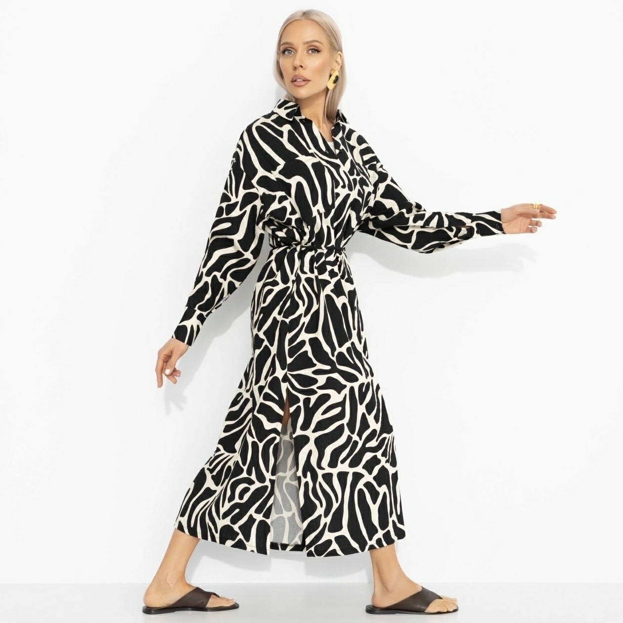 Платье-рубашка из вискозы Charutti(фото2)