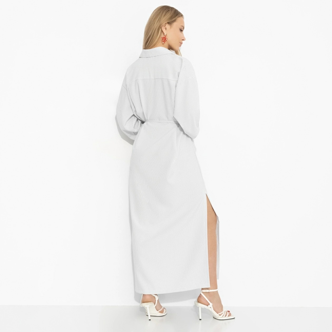 Платье-рубашка в полоску Charutti(фото5)