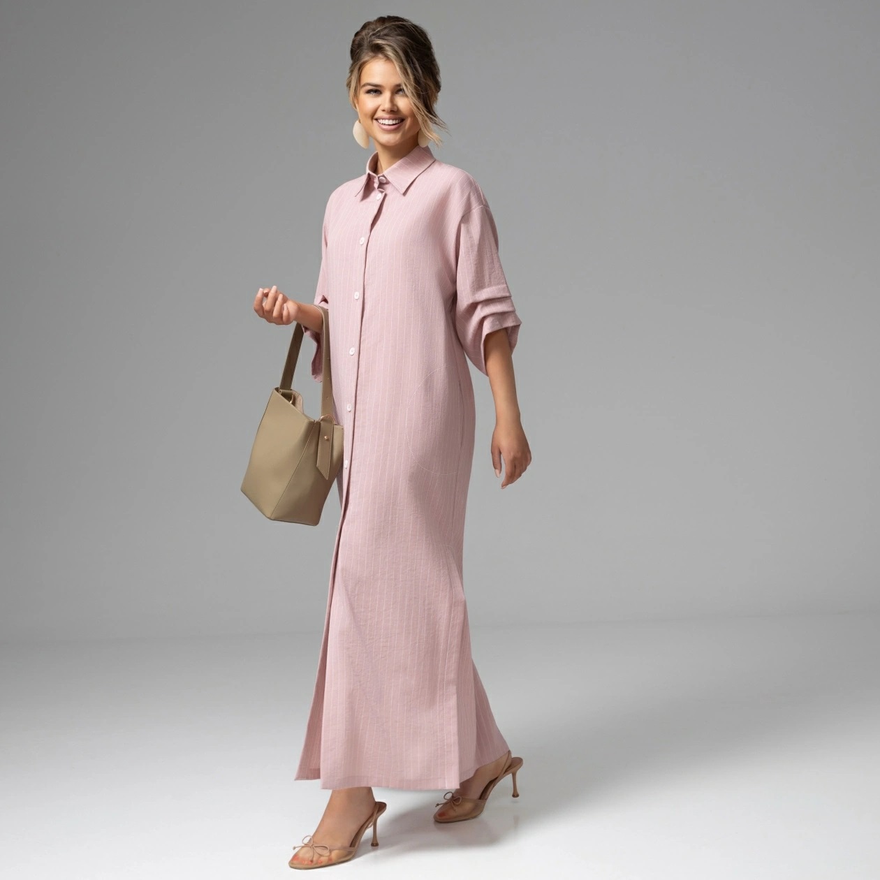 Платье-рубашка с акцентными рукавами Charutti(фото5)