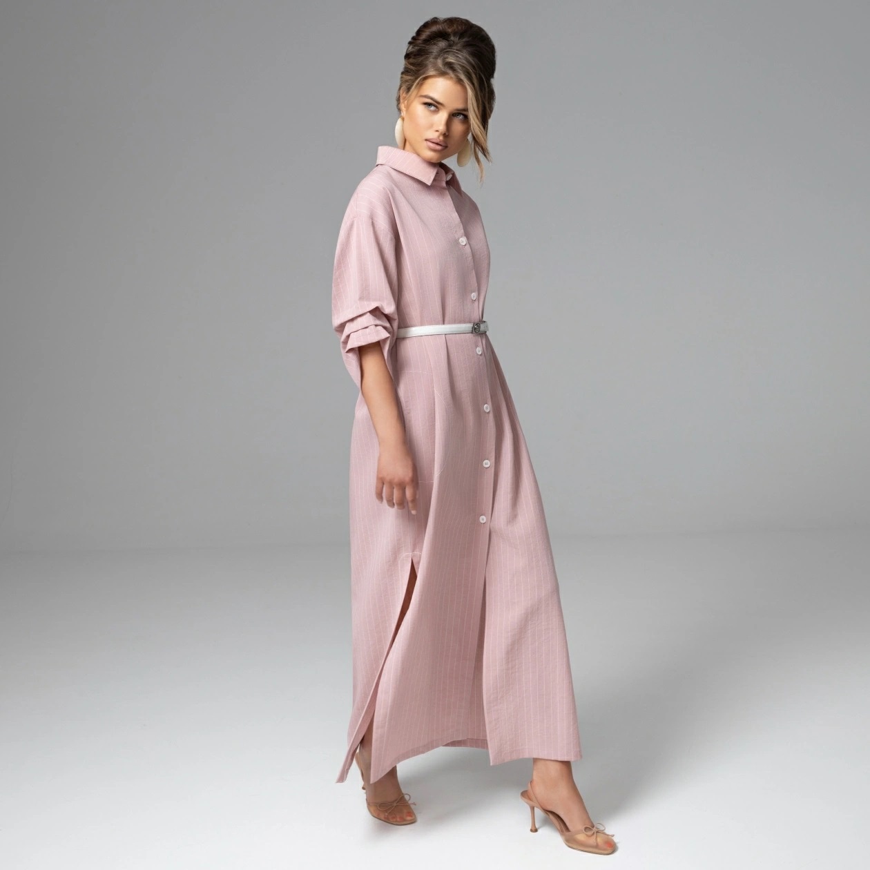 Платье-рубашка с акцентными рукавами Charutti(фото7)