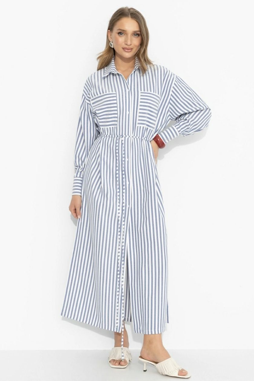 Платье-рубашка в полоску Charutti
