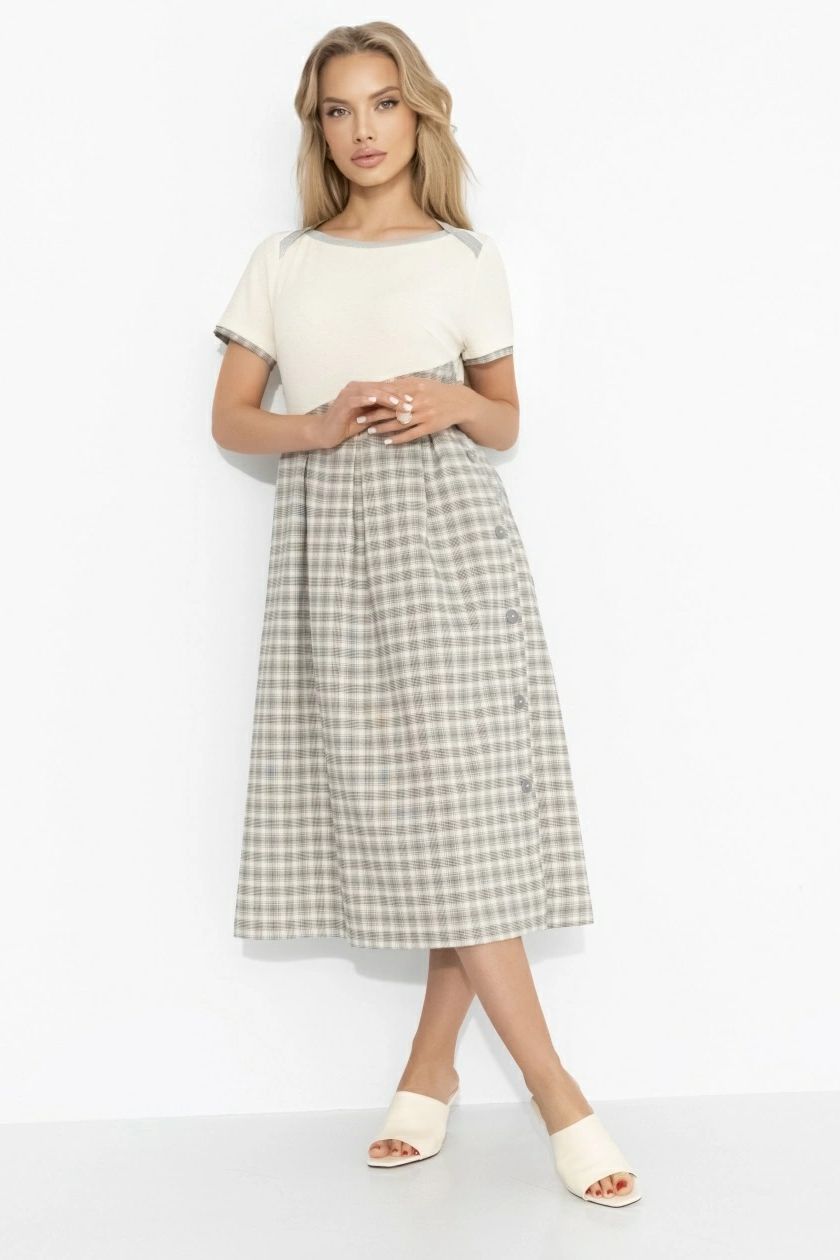 Платье в клетку с карманами Charutti(фото2)