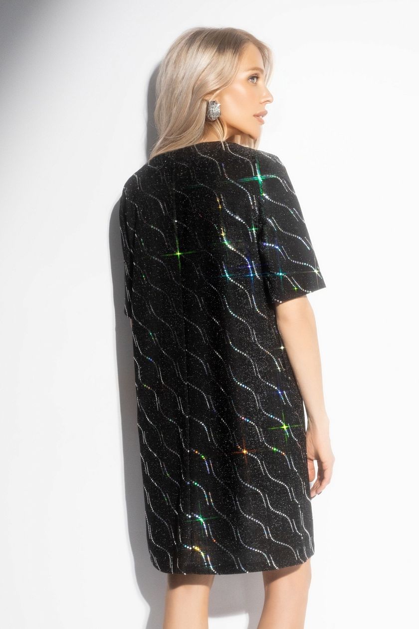 Платье чёрное с карманами Charutti(фото6)