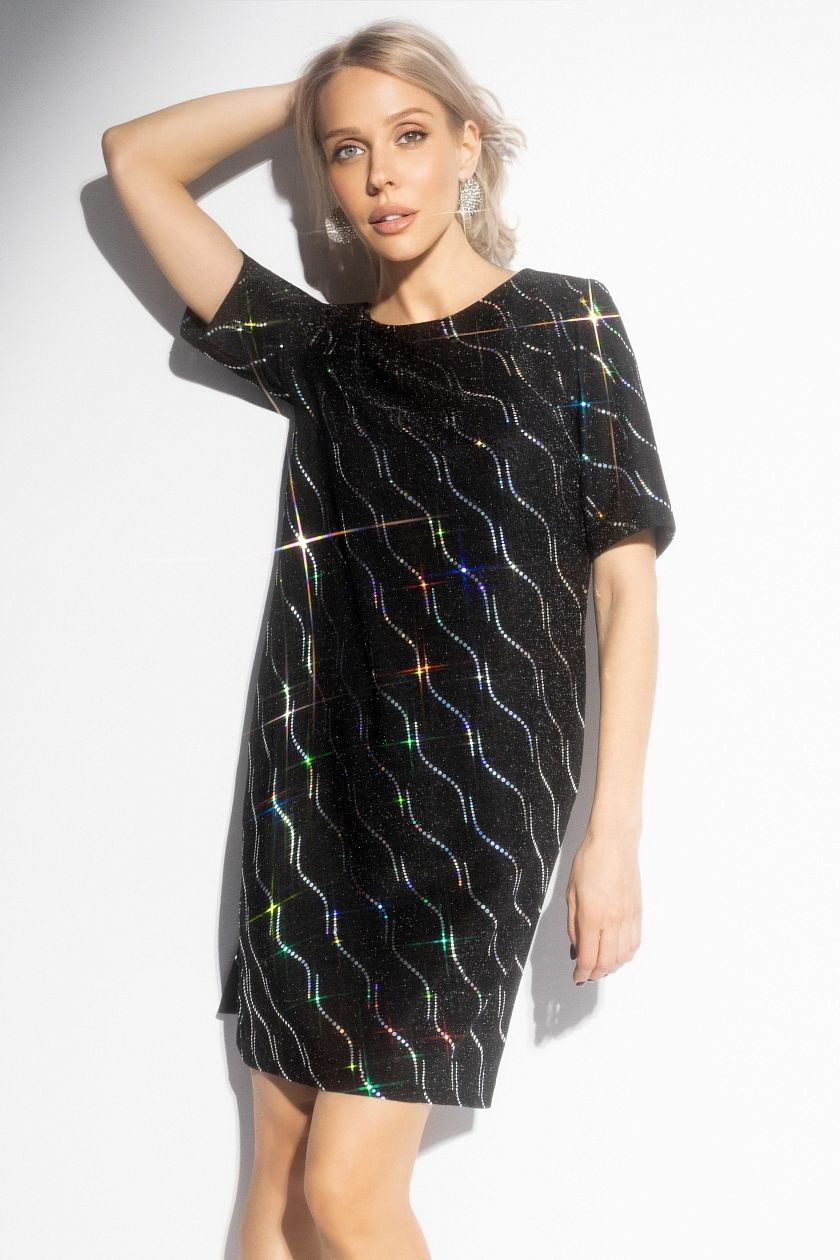 Платье чёрное с карманами Charutti(фото4)