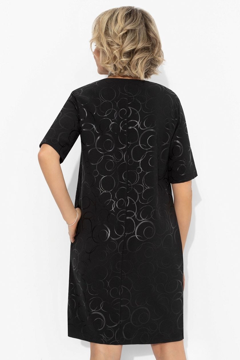 Платье чёрное с карманами Charutti(фото6)