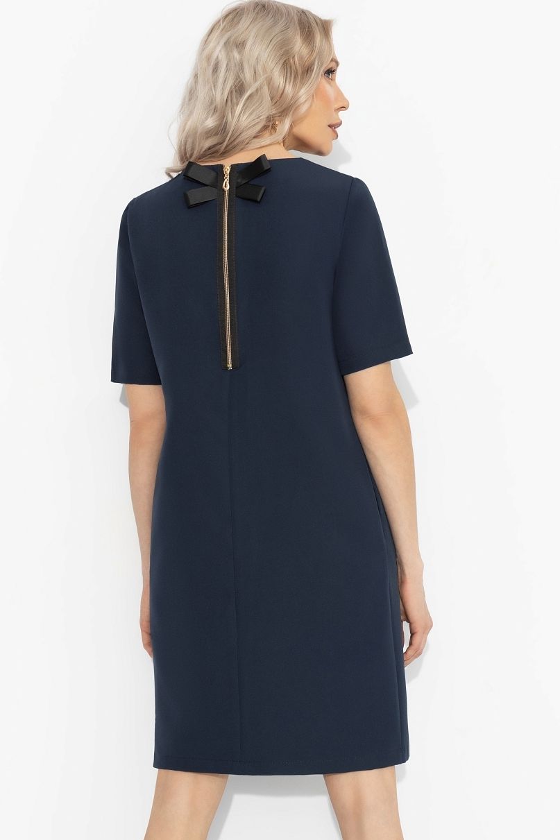 Платье синее с креативной застёжкой Charutti(фото5)