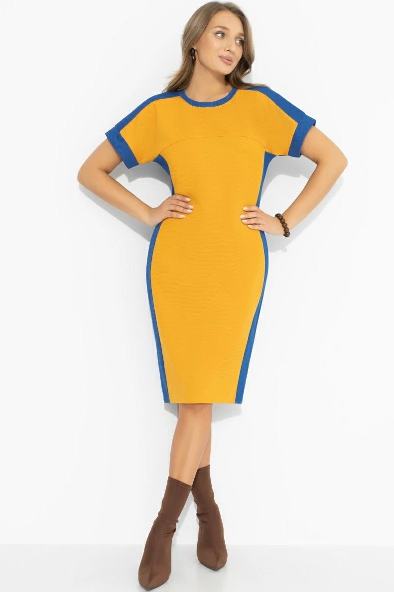 Платье в стиле сolor block Charutti