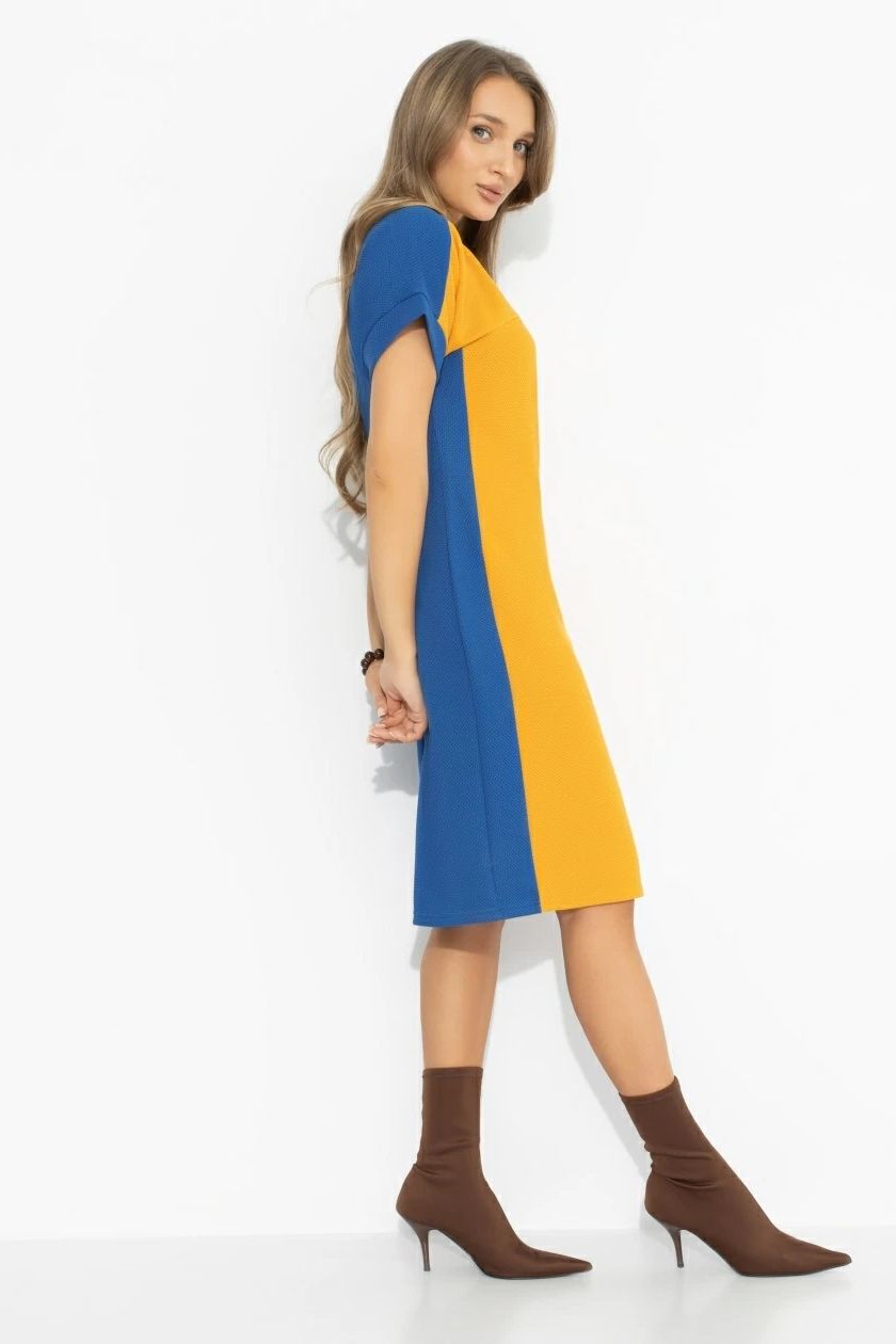 Платье в стиле сolor block Charutti(фото7)