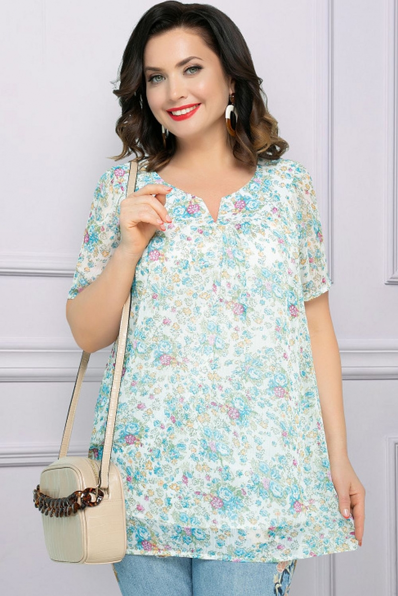 Нежная туника в мелкий цветочек Charutti