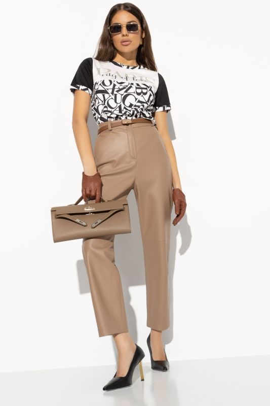 Футболка чёрная трикотажная с принтом Charutti(фото2)