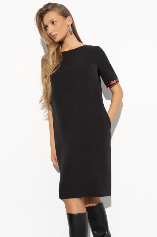 Платье чёрное с карманами Charutti