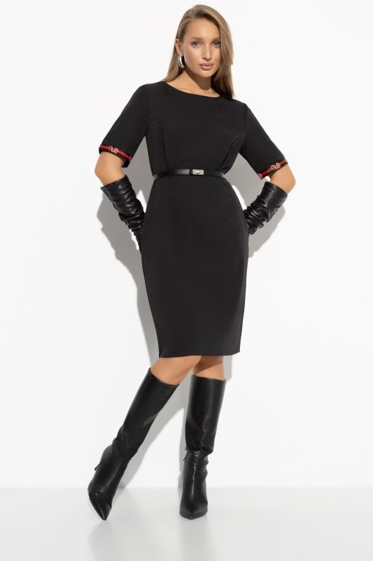 Платье чёрное с карманами Charutti(фото2)