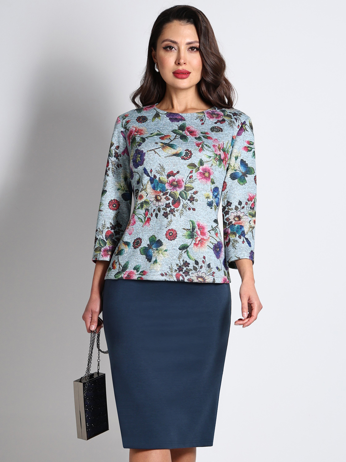 Костюм трикотажный с юбкой Ключевое событие, найт SelenaSonata(фото6)