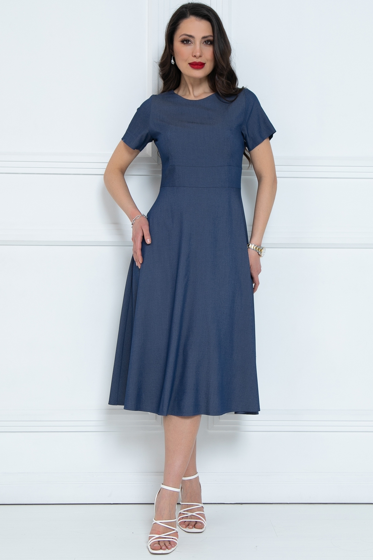 Платье синее из джинсы Diolche(фото4)