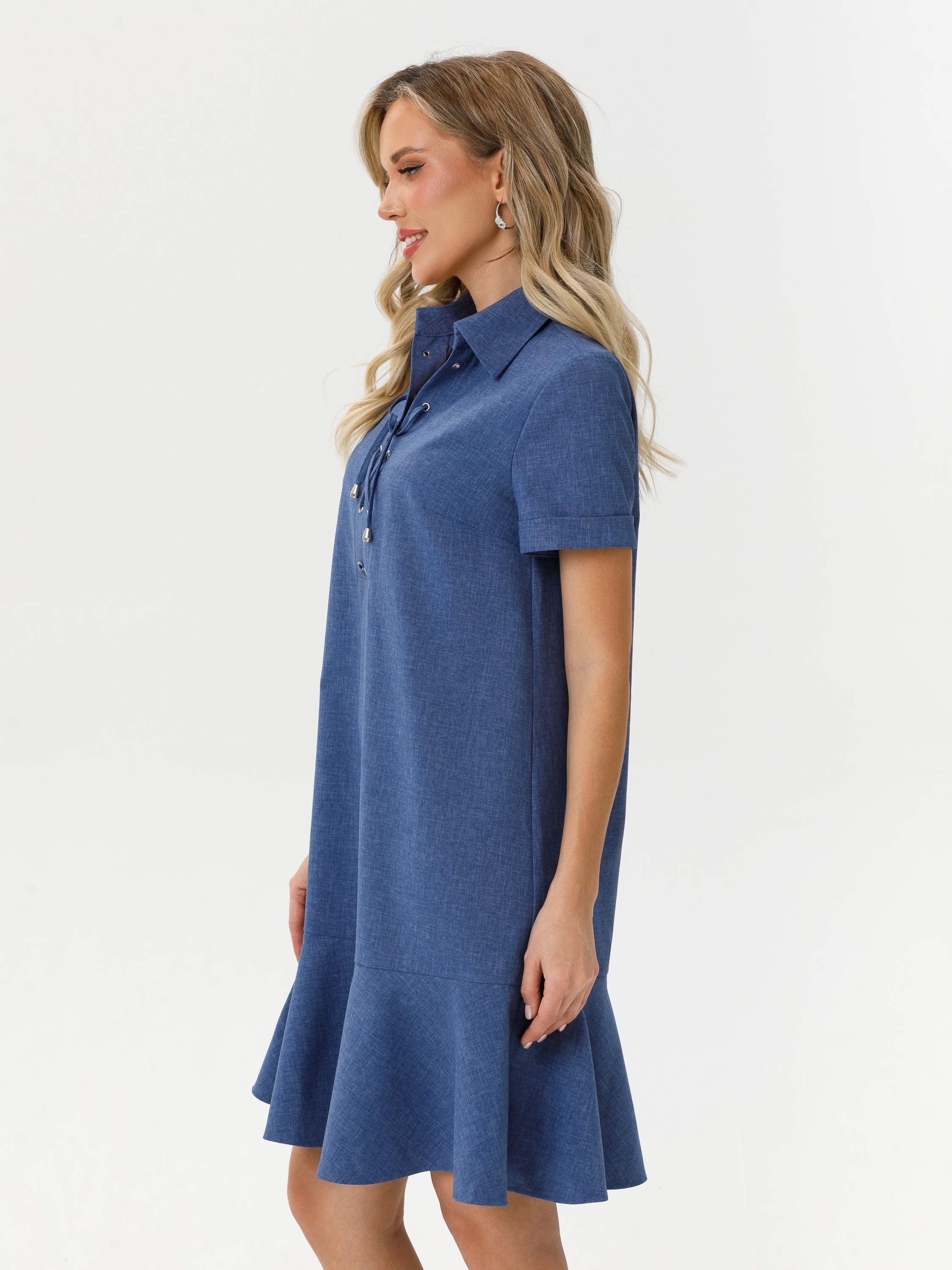 Платье-трапеция с поясом Diolche(фото8)