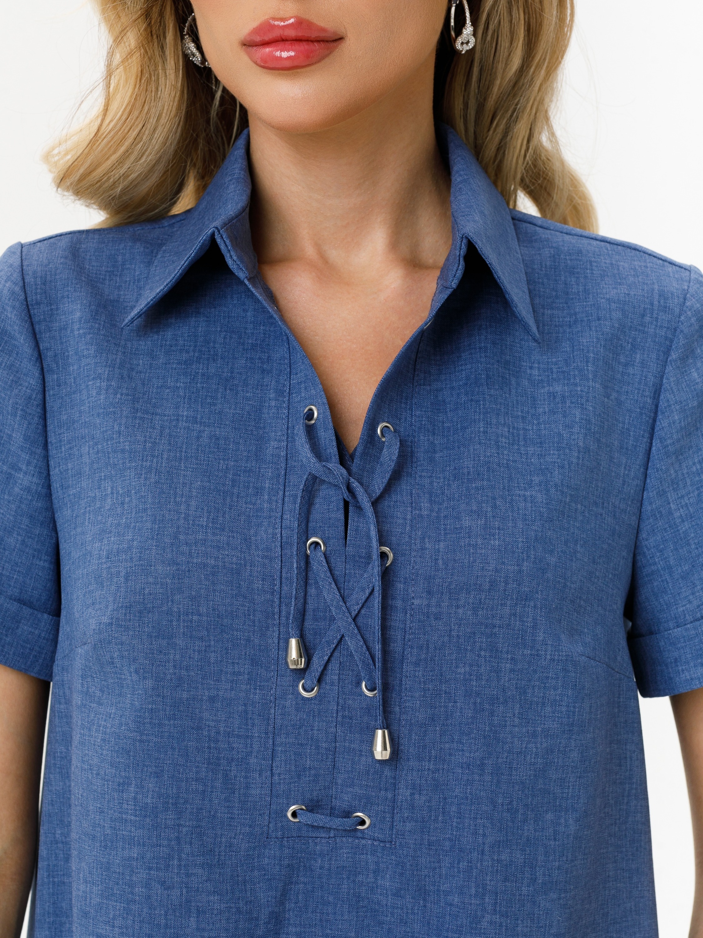 Платье-трапеция с поясом Diolche(фото5)