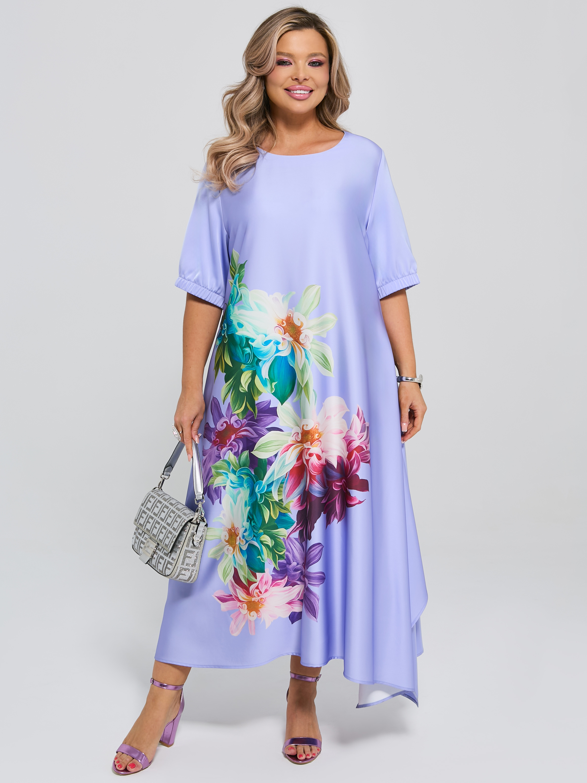 Платье длинное летящего силуэта Dora(фото2)