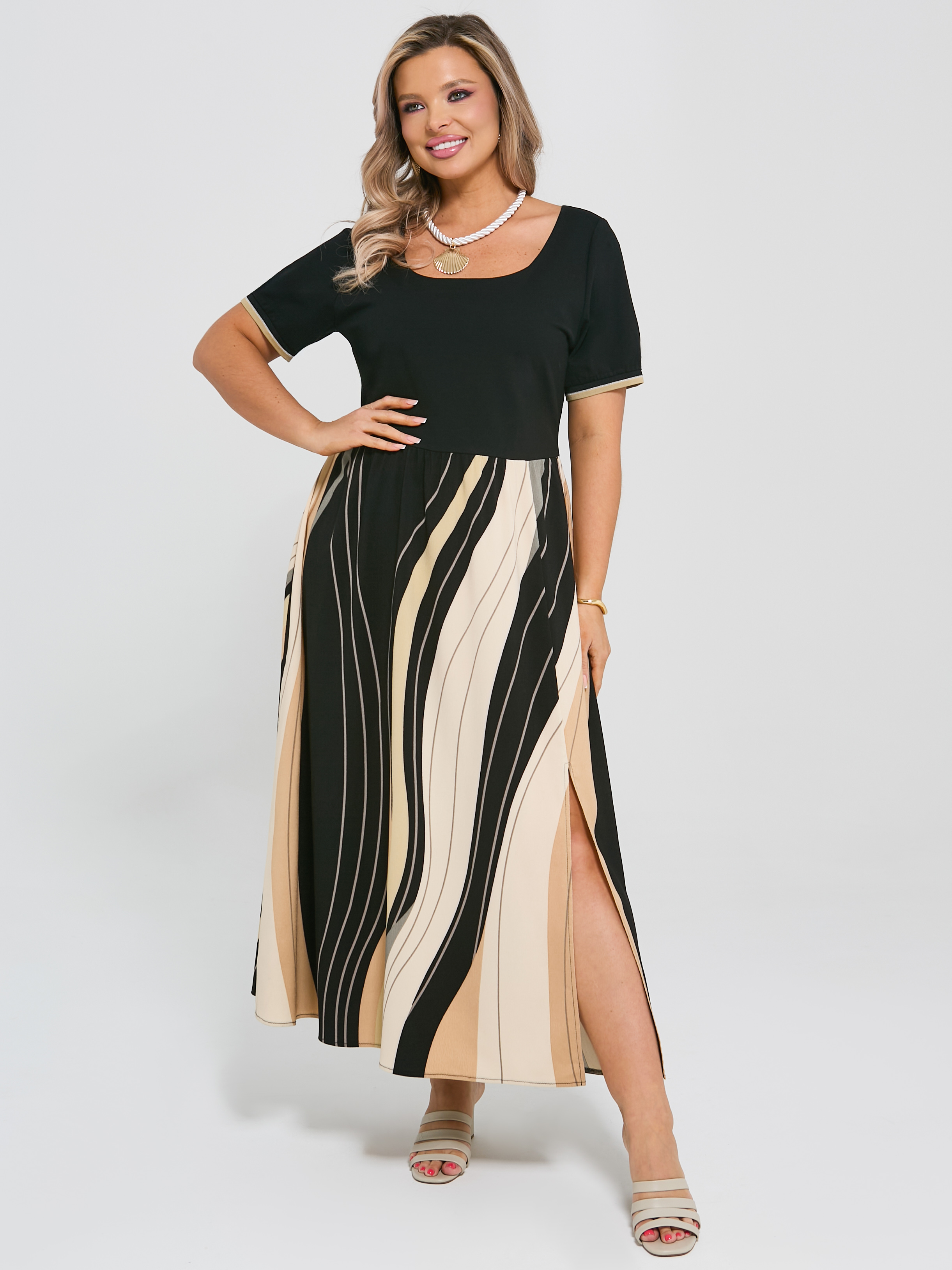 Платье макси с разрезом Dora(фото4)