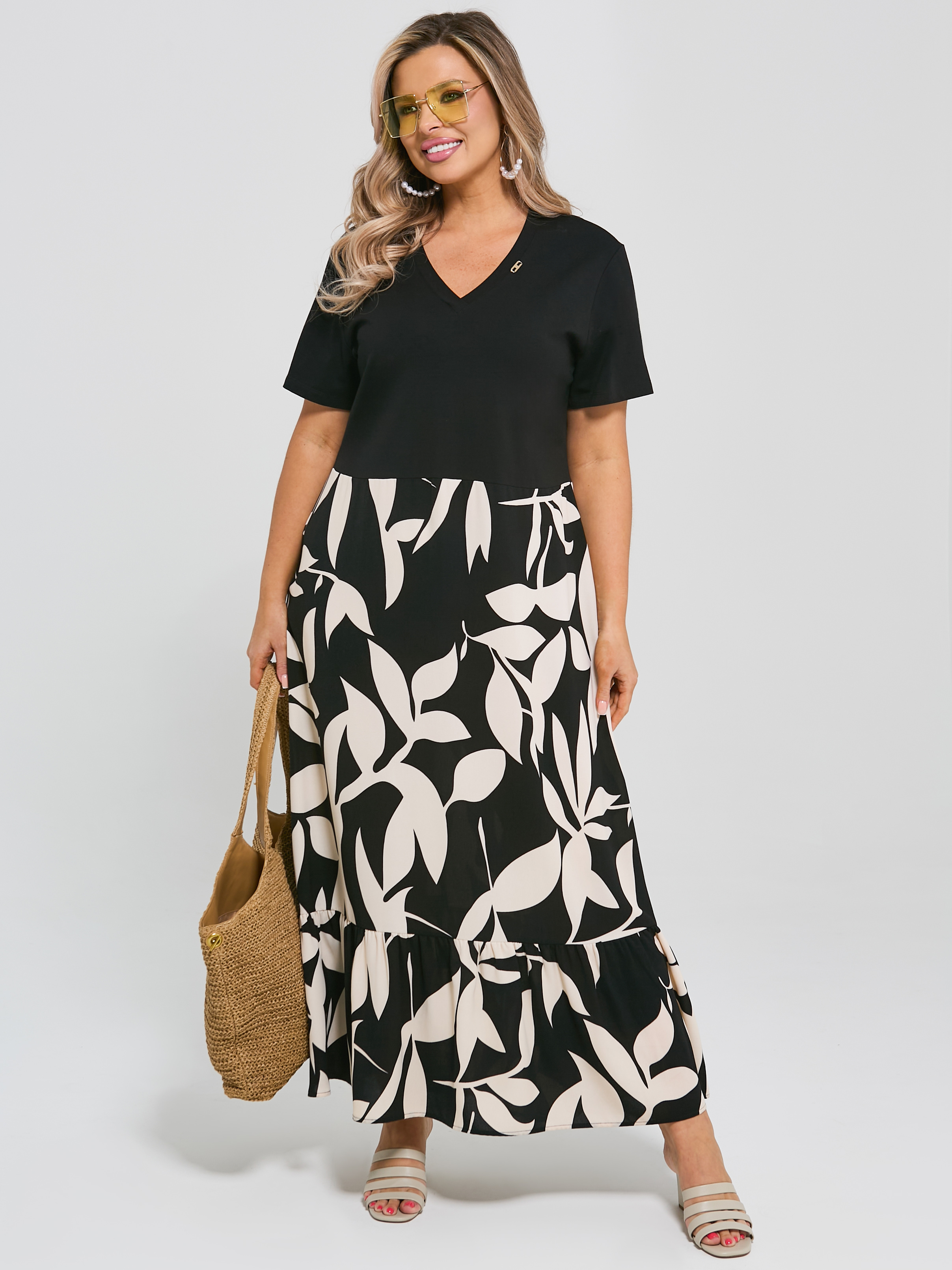 Платье макси с воланом Dora(фото4)