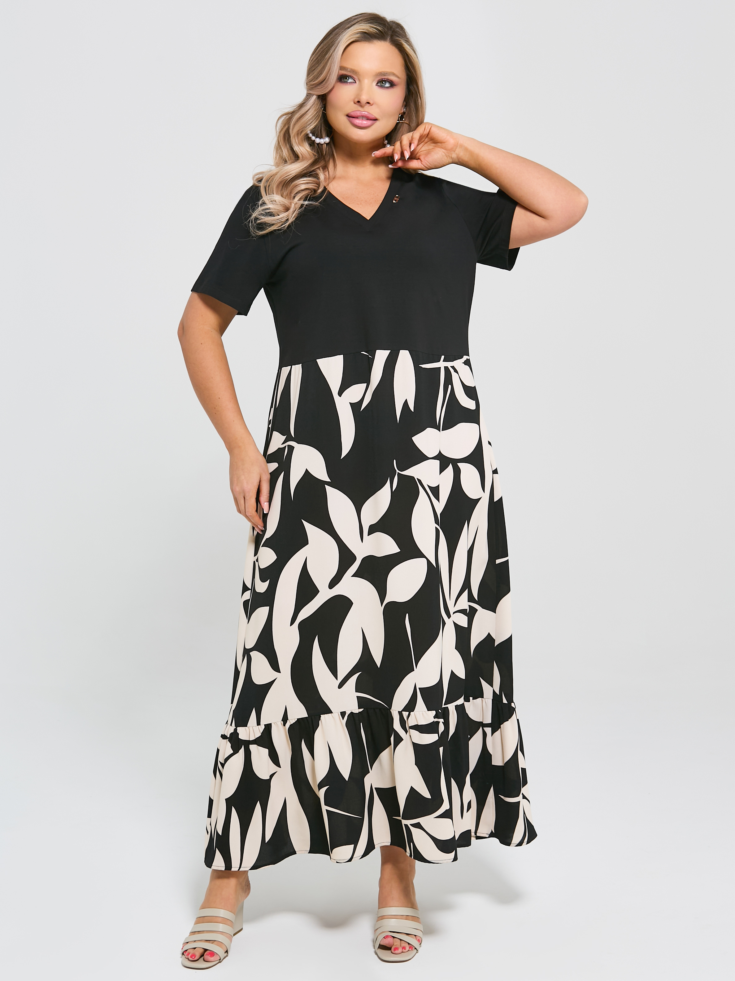 Платье макси с воланом Dora(фото5)