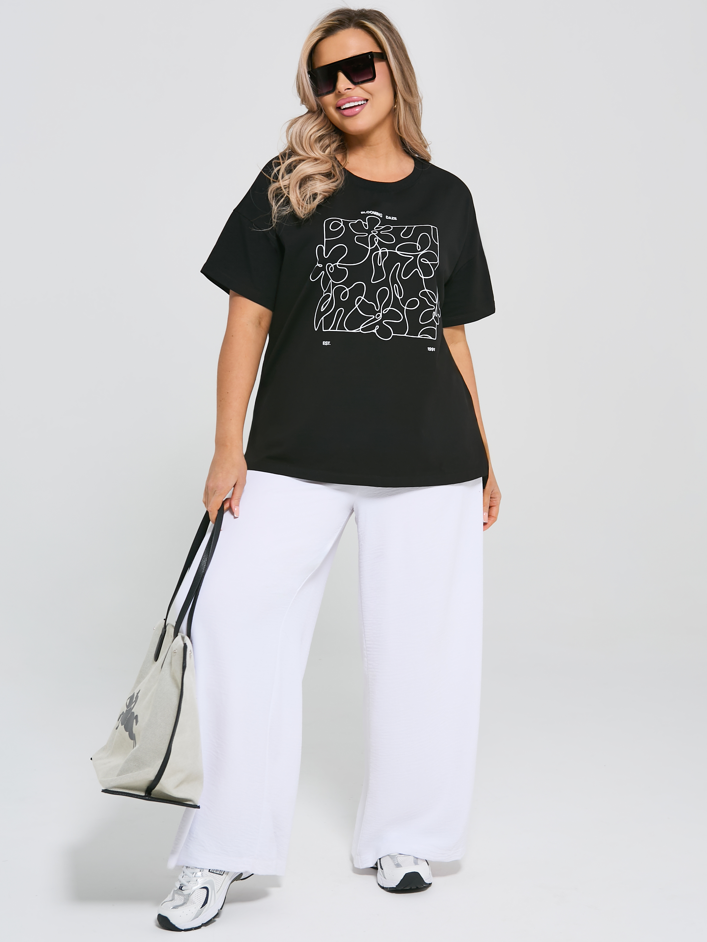 Футболка трикотажная чёрная с принтом Dora(фото7)