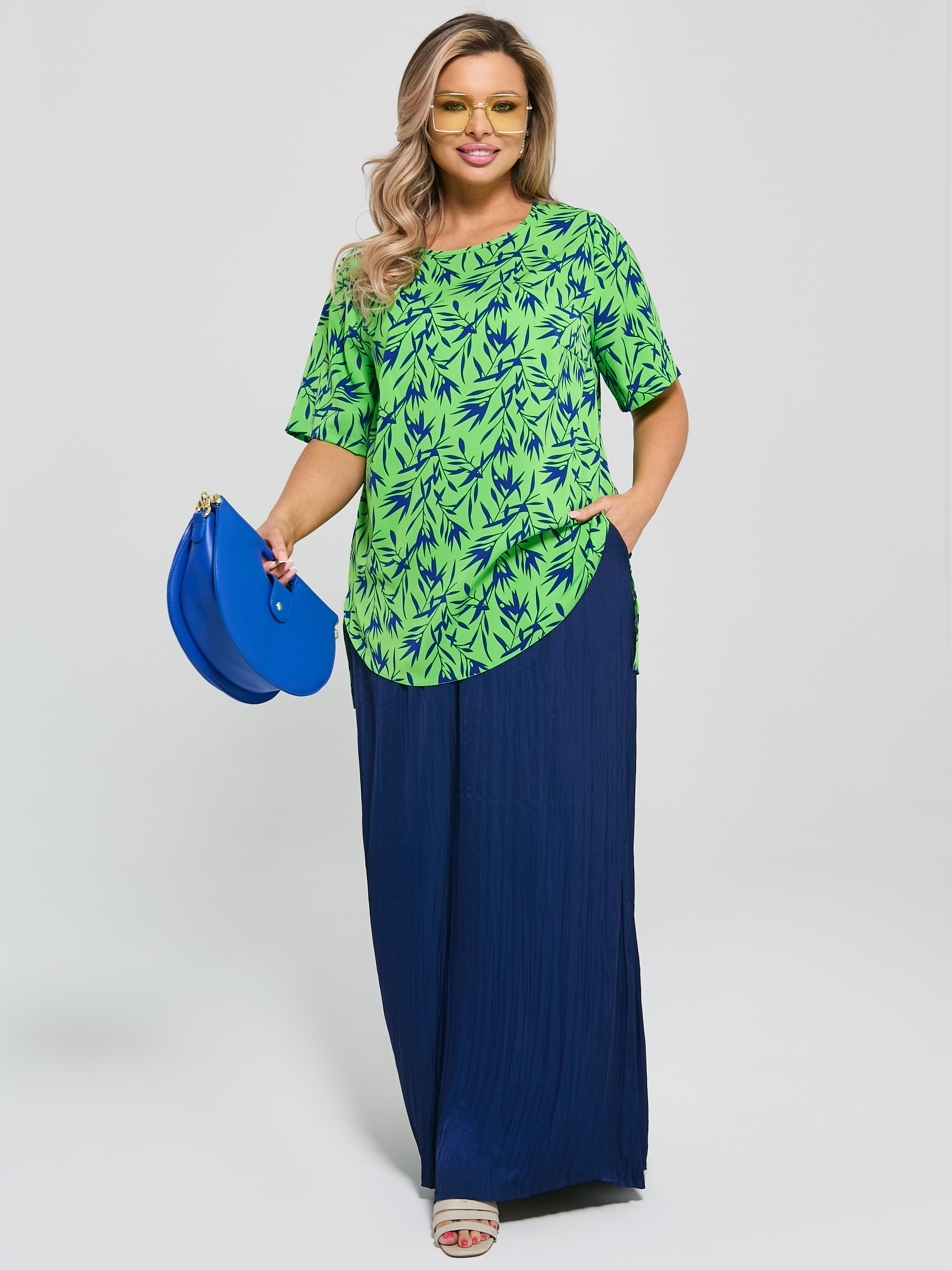 Блузка ярко-зелёная с принтом Dora(фото4)