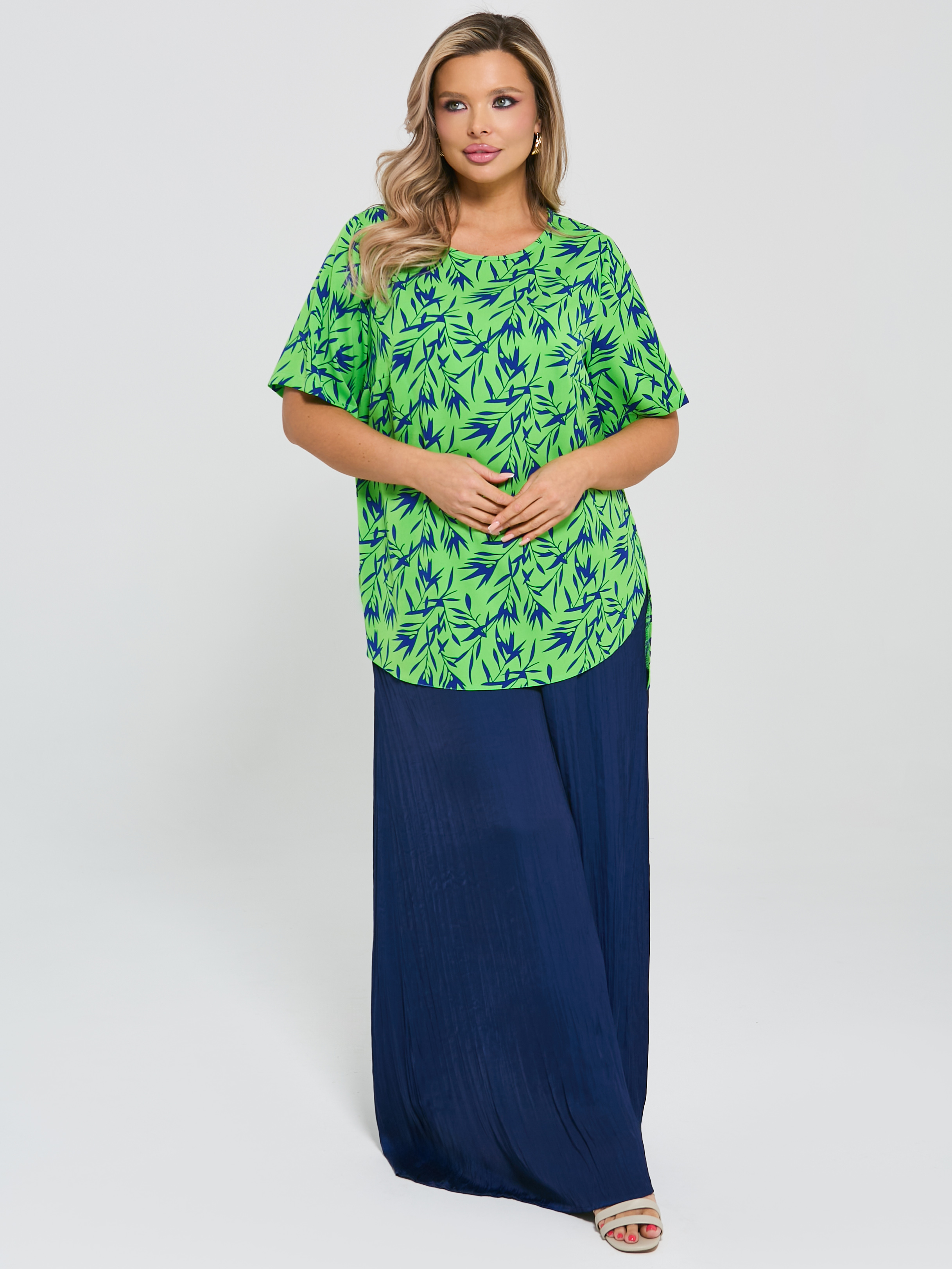 Блузка ярко-зелёная с принтом Dora(фото8)