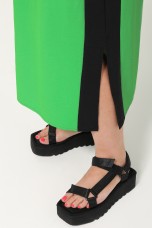 Платье макси ярко-зелёное с карманами Dora(фото9)