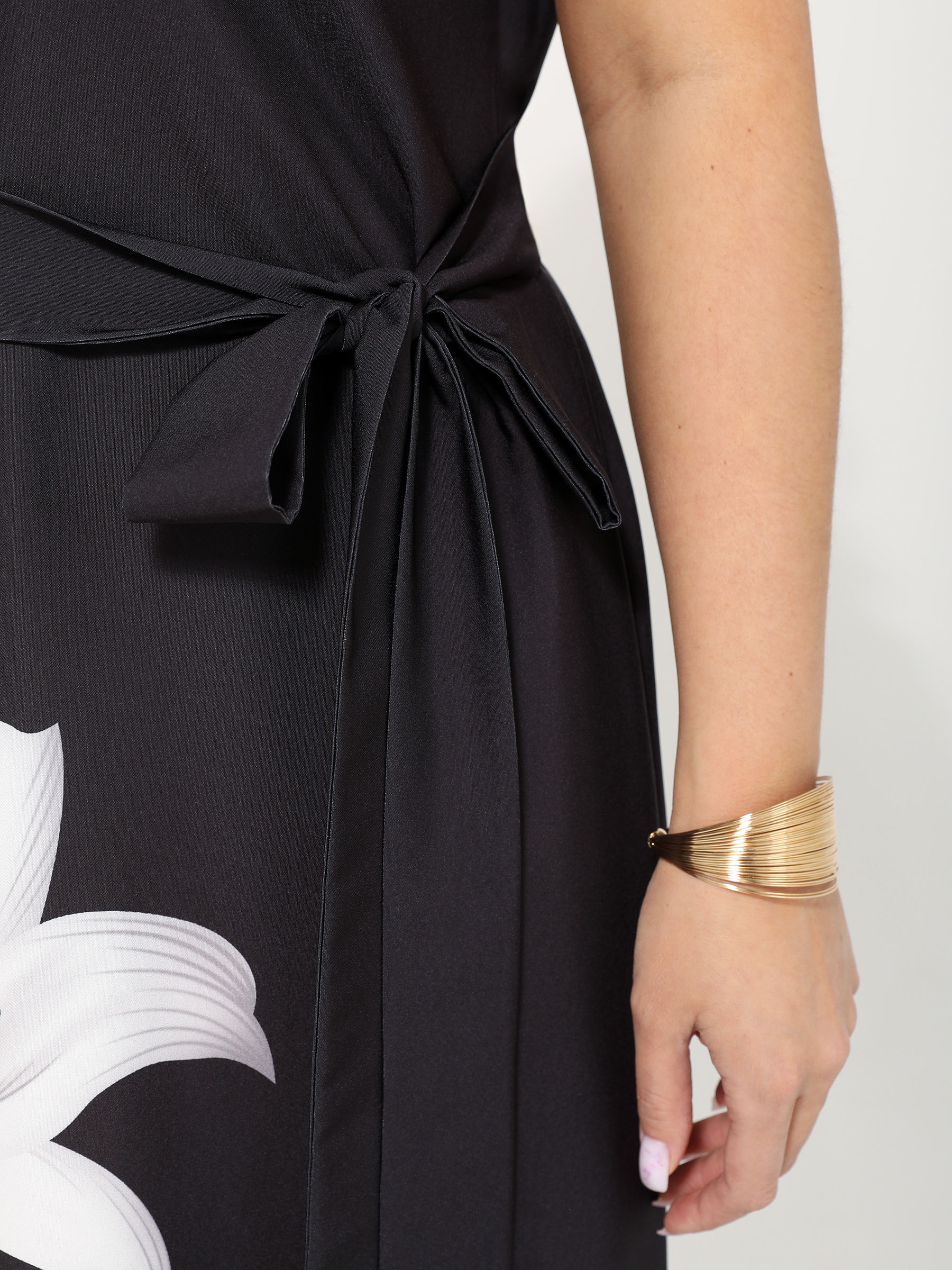 Платье длинное чёрного цвета Dora(фото6)