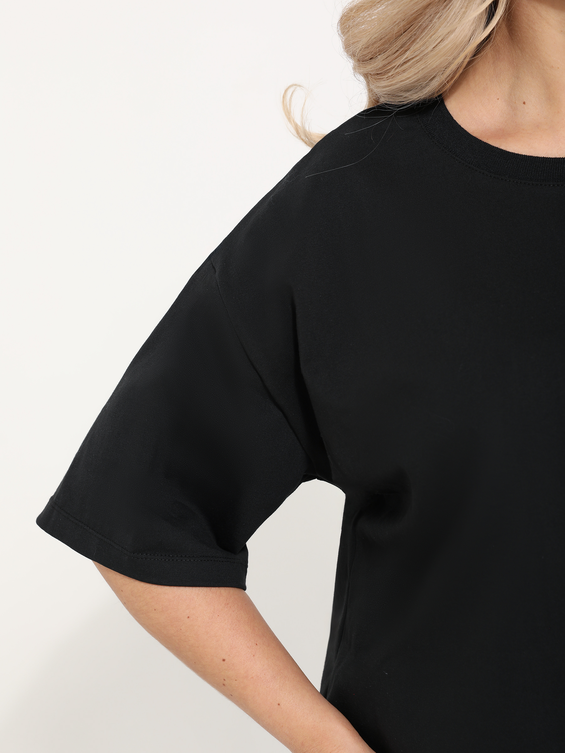 Футболка трикотажная чёрная Dora(фото6)