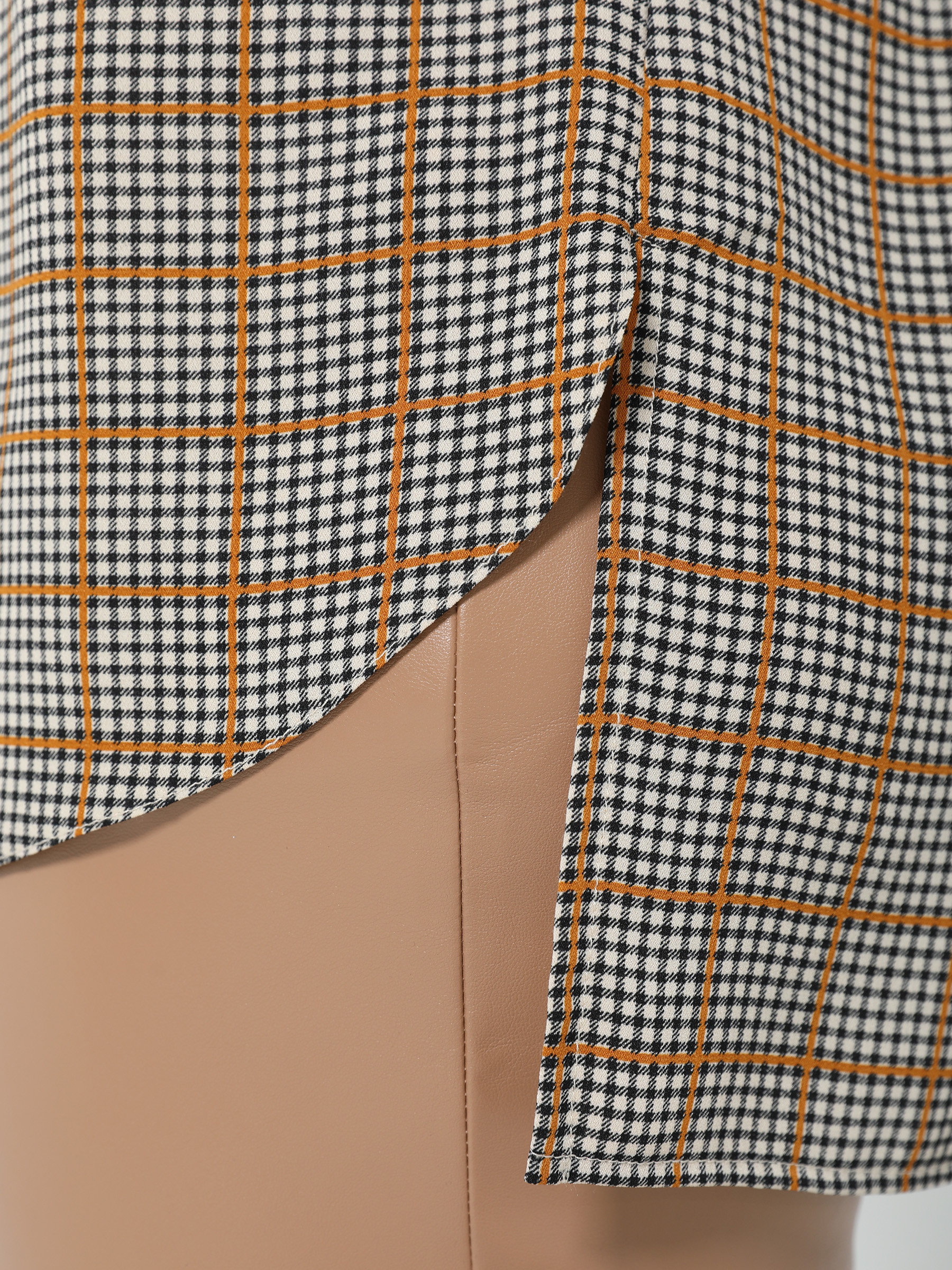 Блузка в клетку с кружевом Dora(фото9)