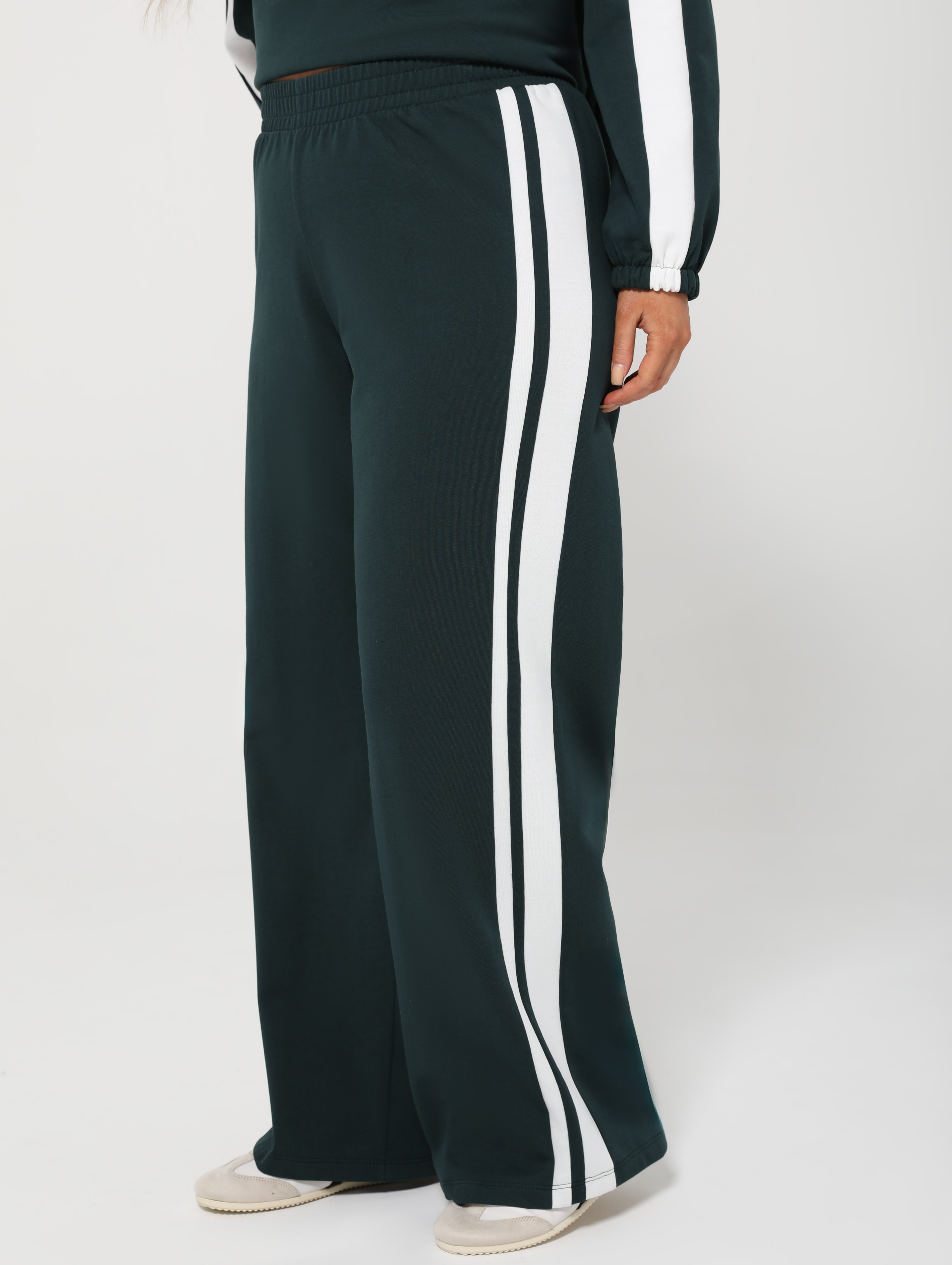 Брюки из футера с лампасами Dora(фото5)