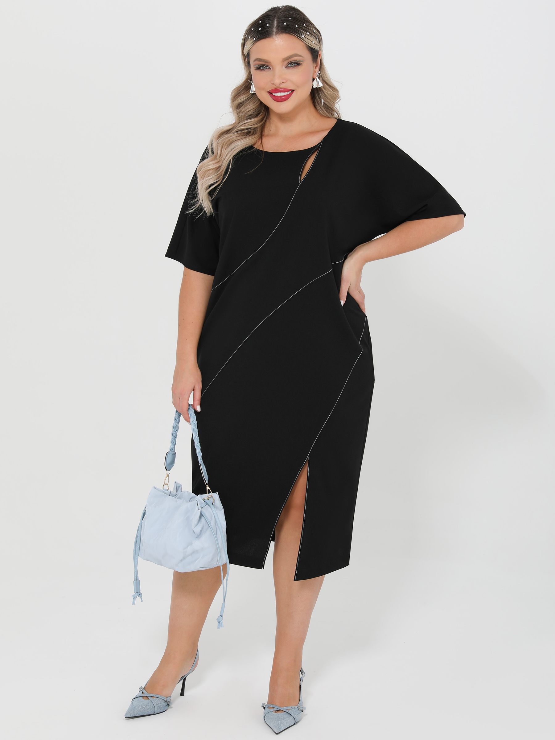 Платье-футляр чёрное Dora(фото3)