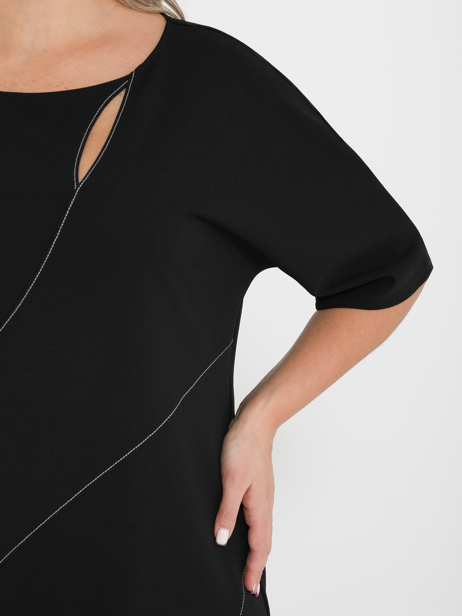 Платье-футляр чёрное Dora(фото6)