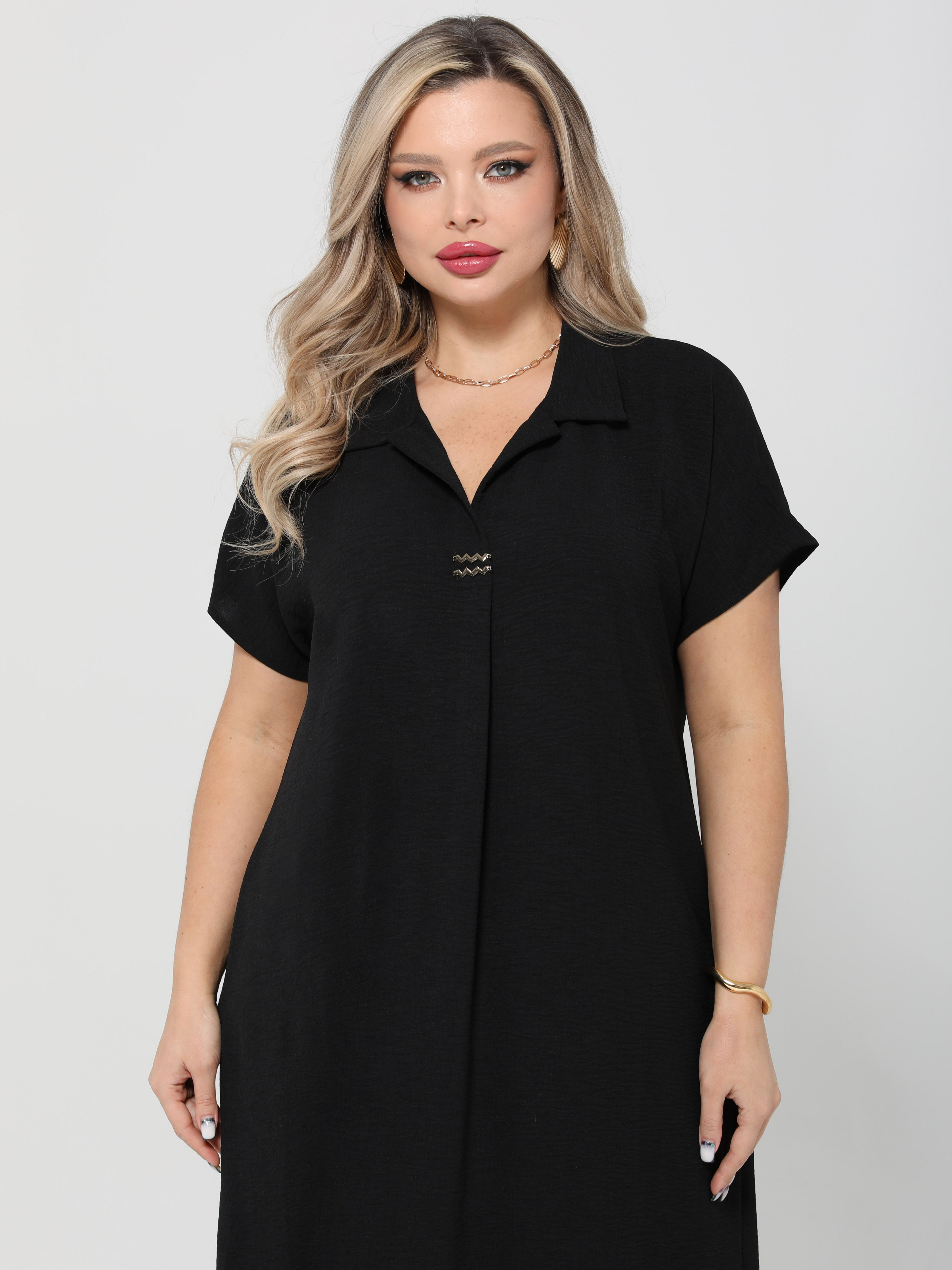 Платье длинное чёрного цвета Dora(фото2)