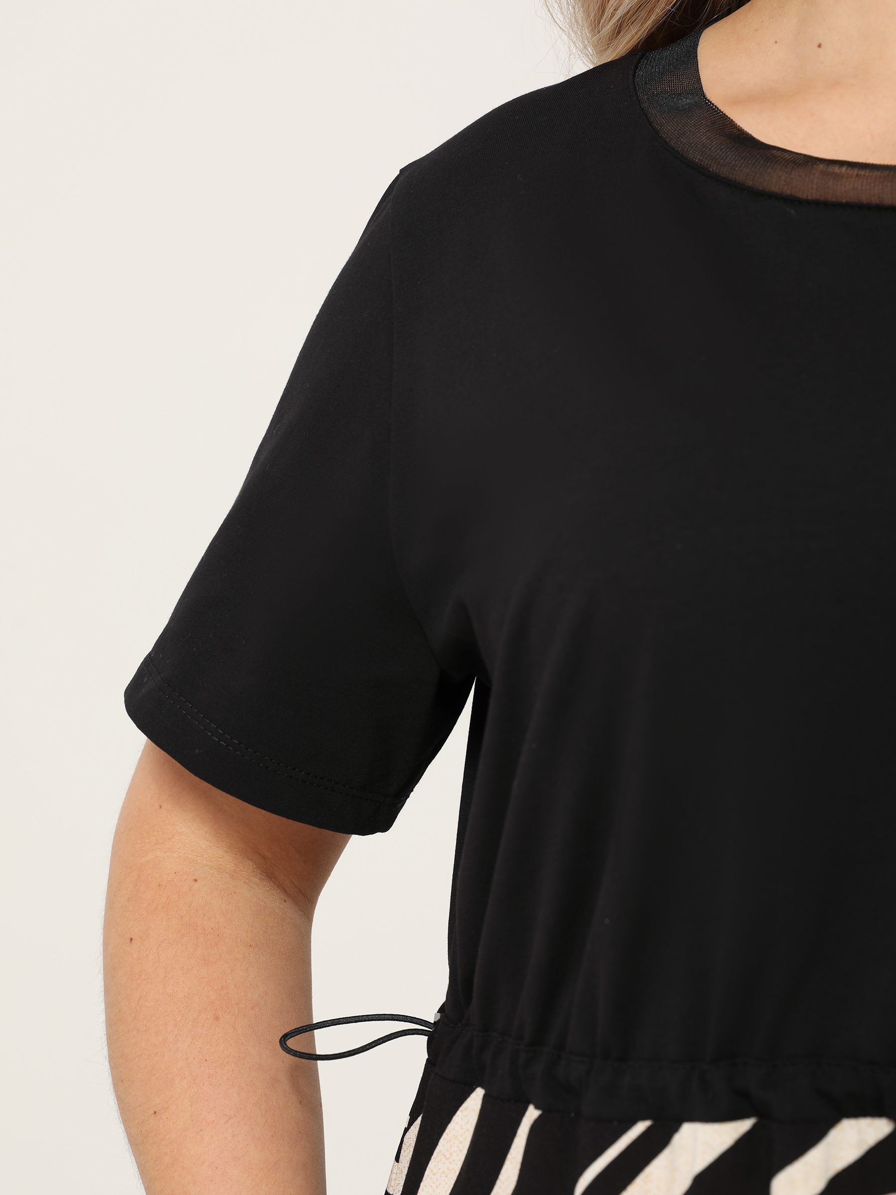 Платье комбинированное с разрезами по низу Dora(фото7)