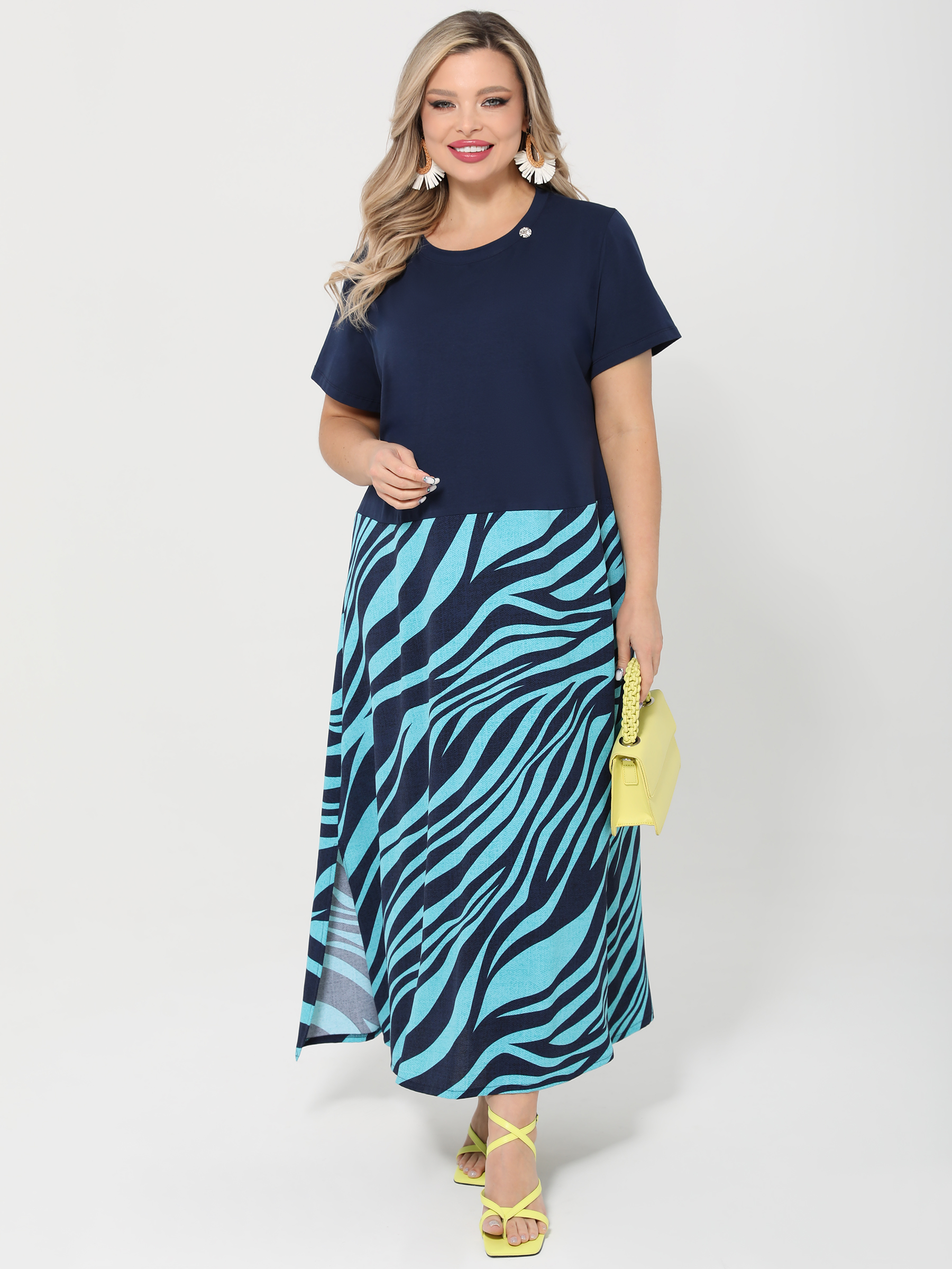 Платье трикотажное с разрезами по низу Dora(фото3)