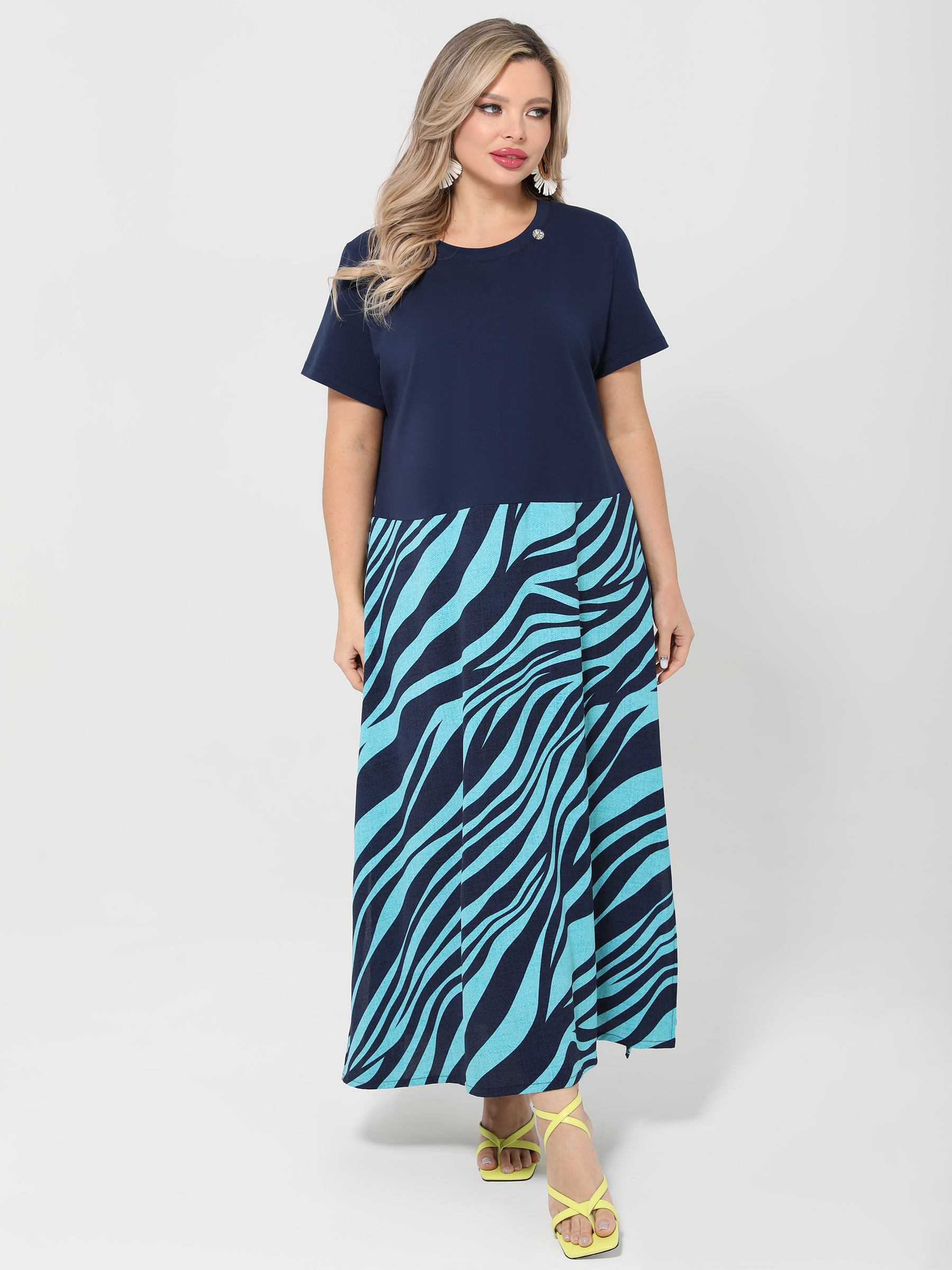 Платье трикотажное с разрезами по низу Dora(фото7)