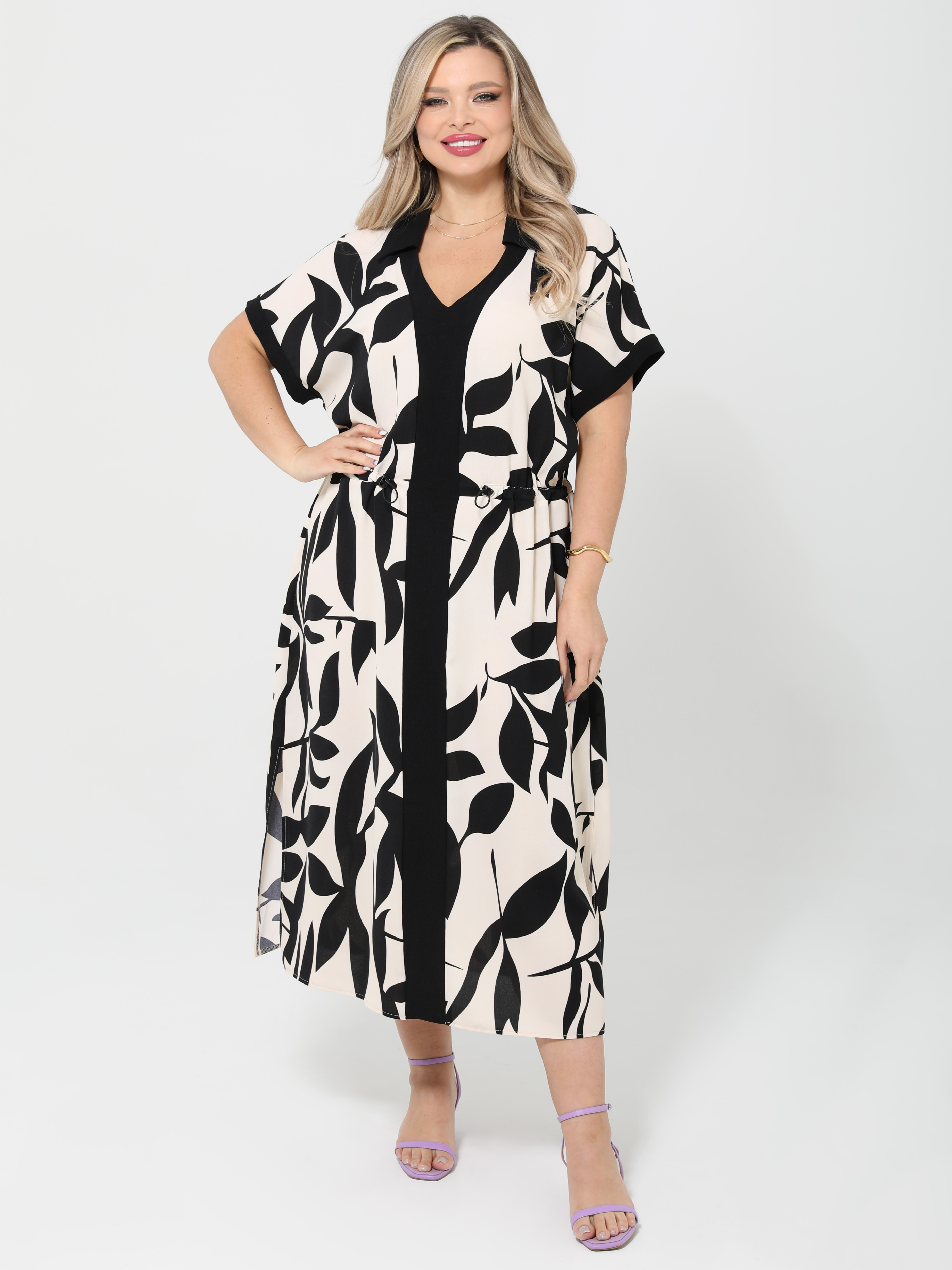 Платье бежевое с разрезами по низу Dora(фото4)