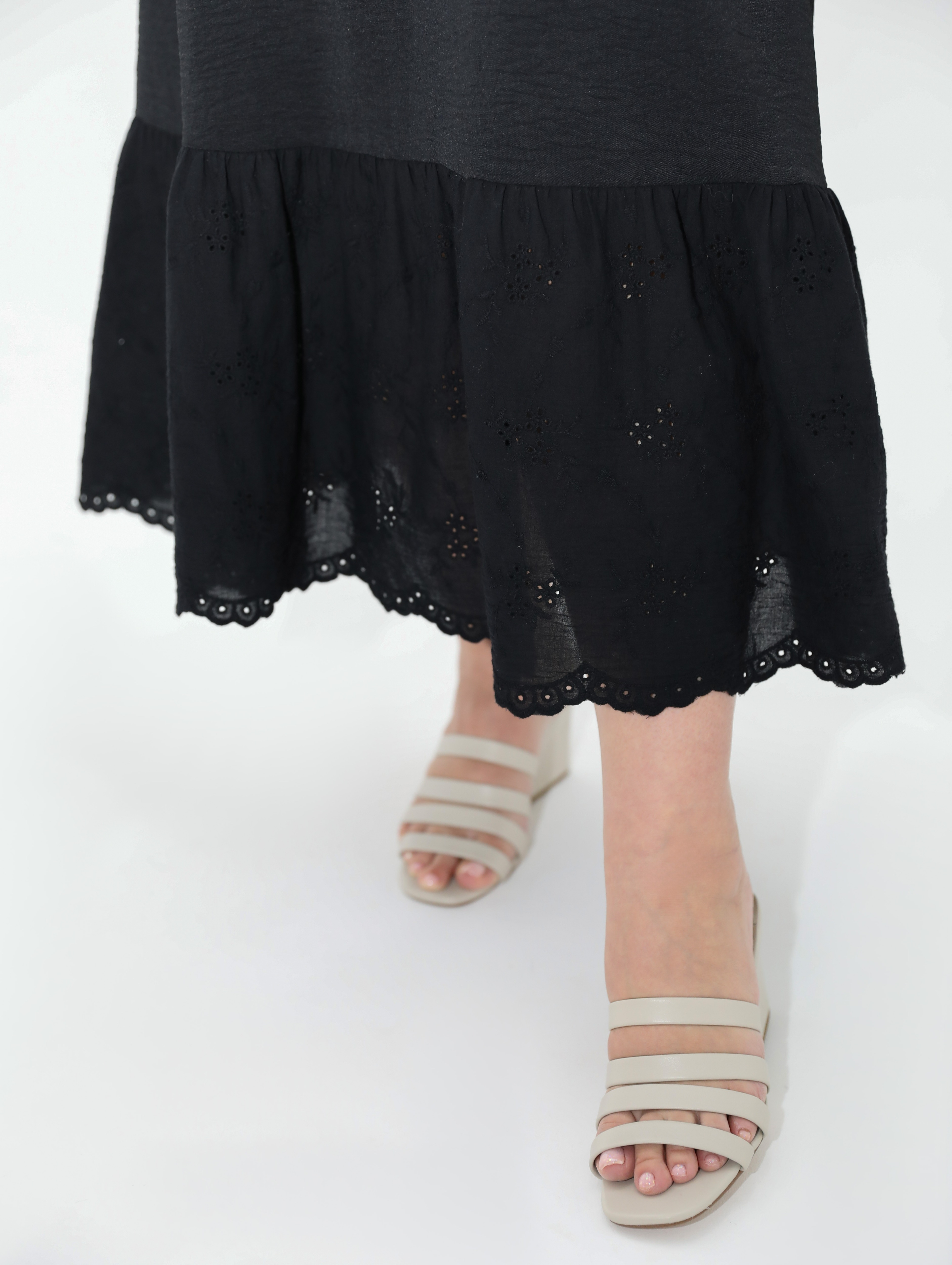 Платье длинное чёрного цвета Dora(фото6)