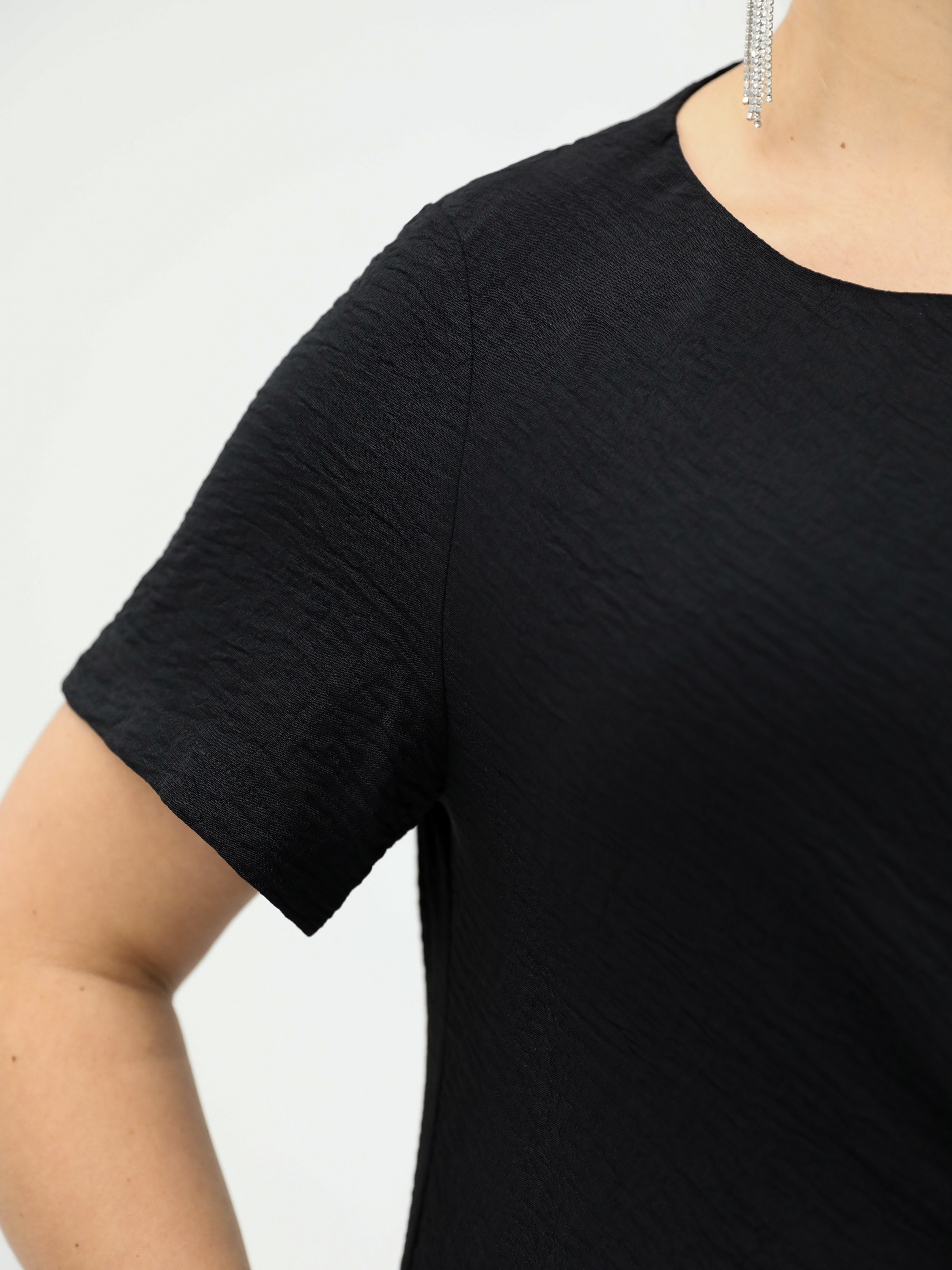 Платье длинное нарядное чёрного цвета Dora(фото7)