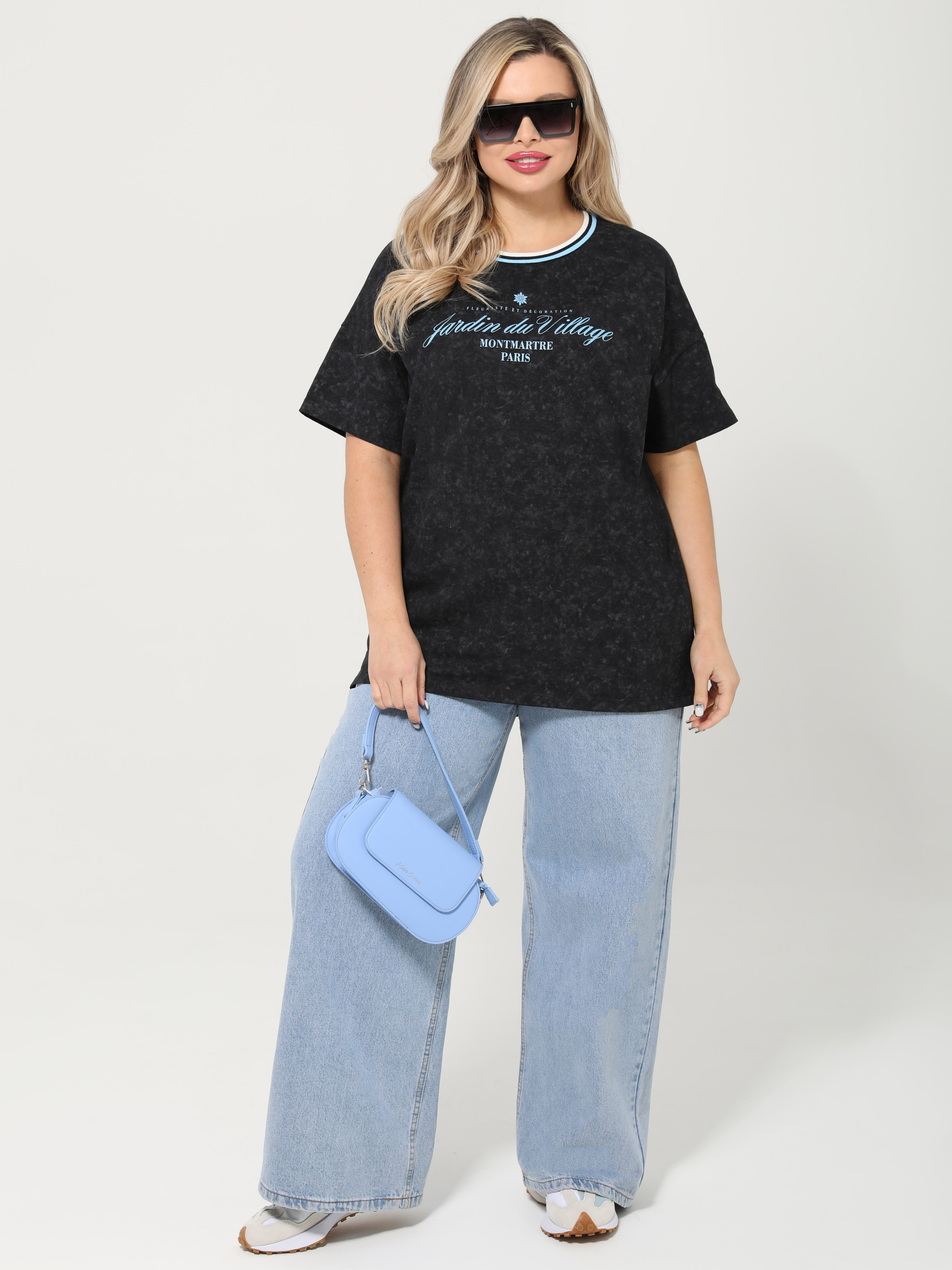 Футболка трикотажная тёмно-серая с принтом Dora(фото4)