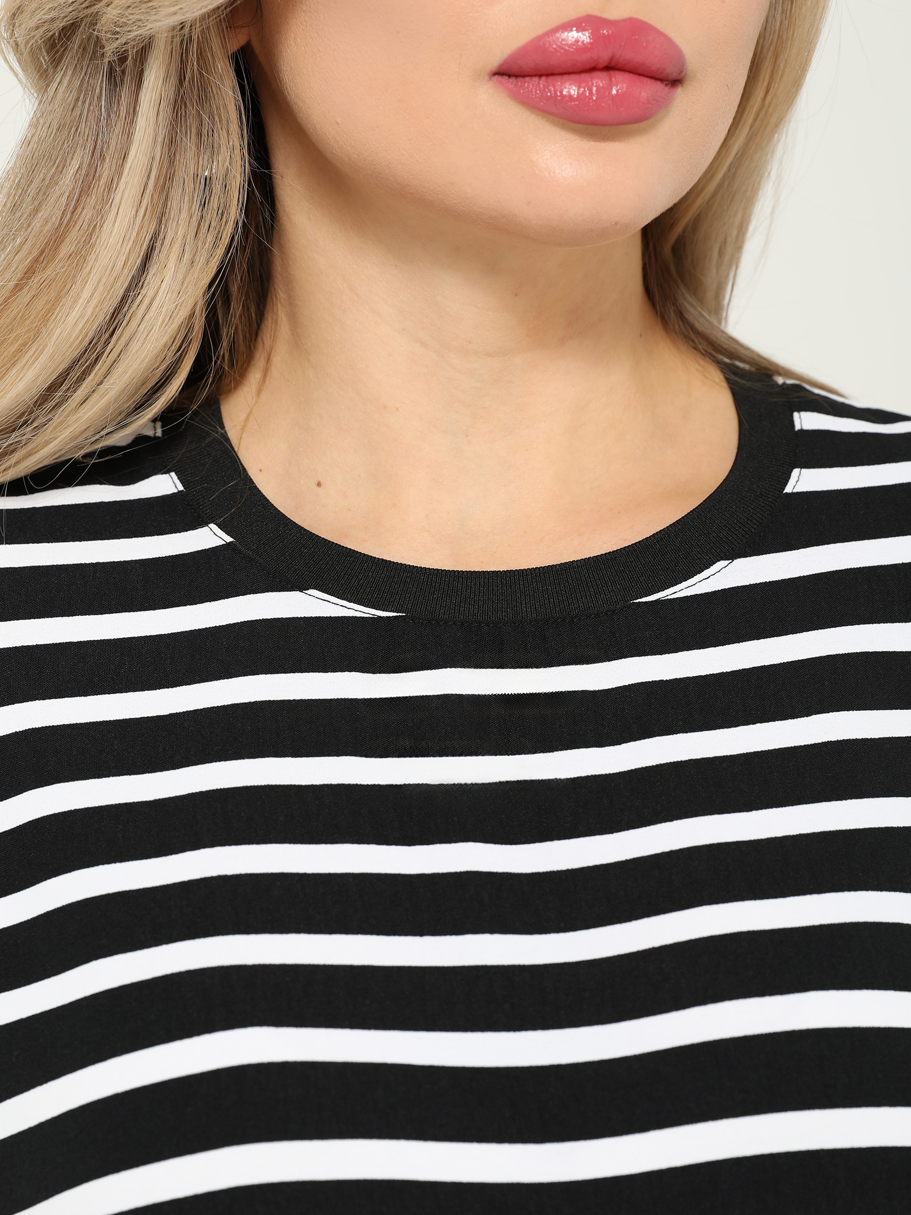 Блузка в чёрно-белую полоску Dora(фото5)