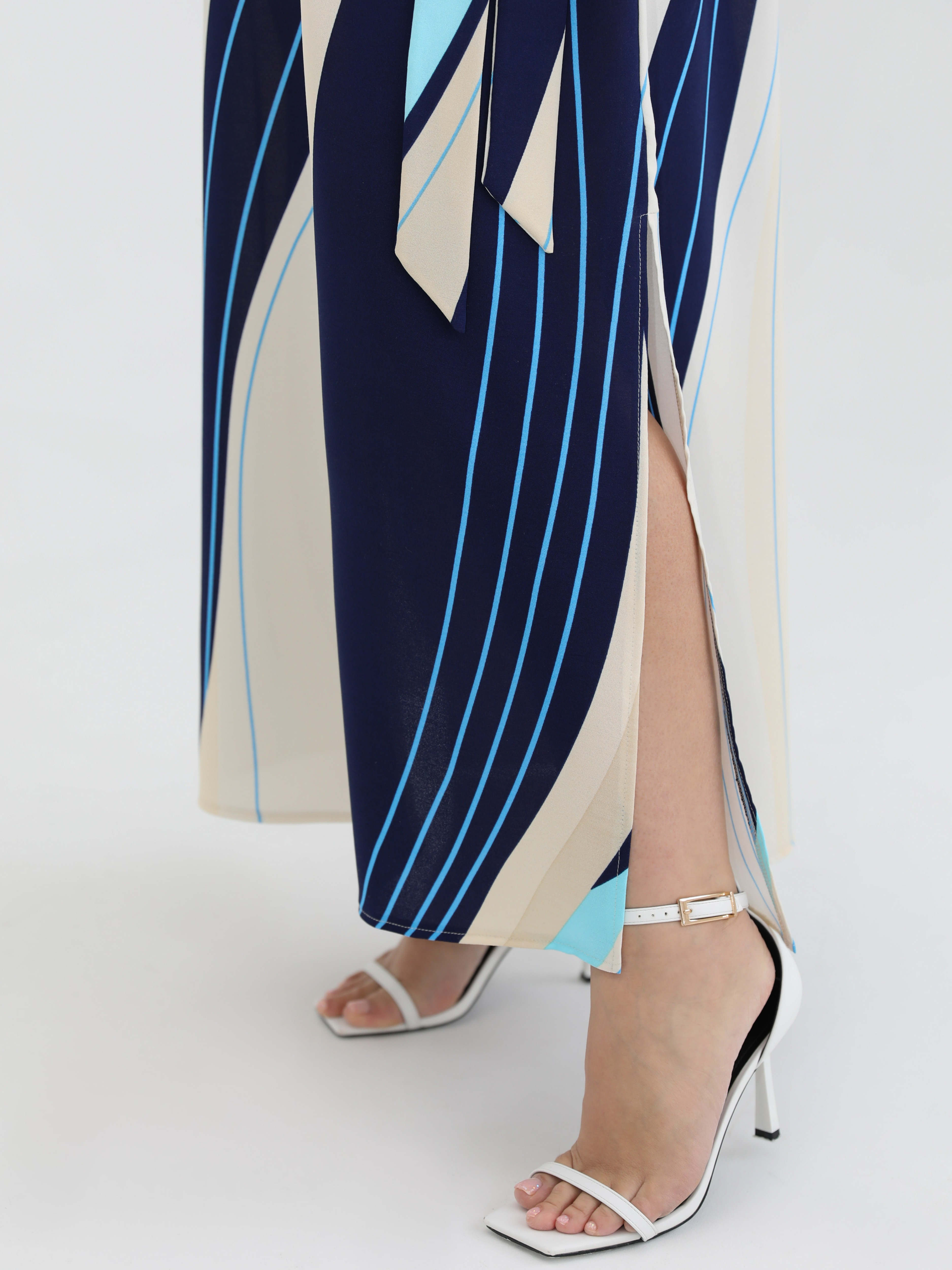 Платье тёмно-синее в полоску Dora(фото7)