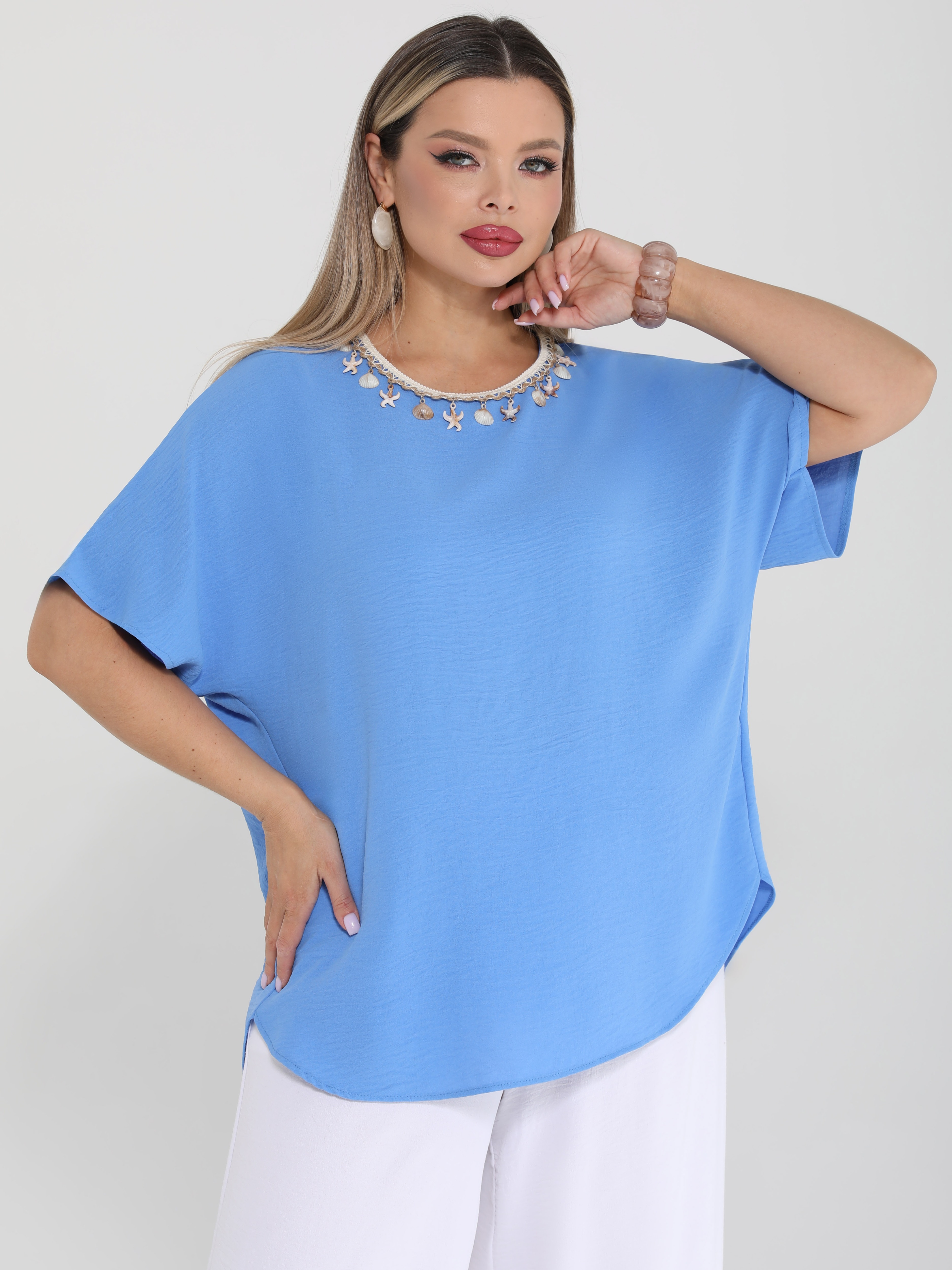 Блузка лёгкая с короткими рукавами Dora(фото6)