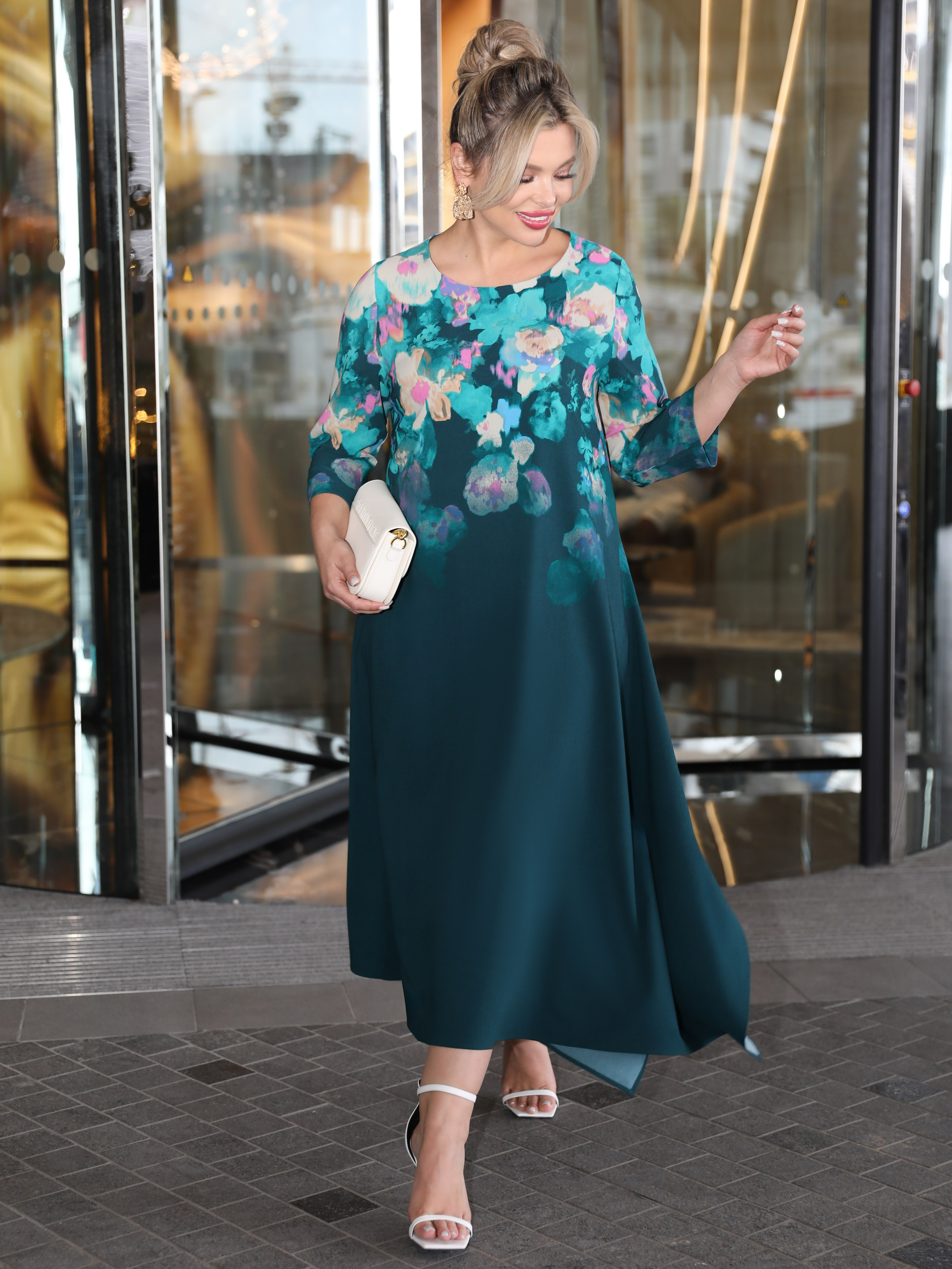 Платье длинное летящего силуэта Dora(фото5)